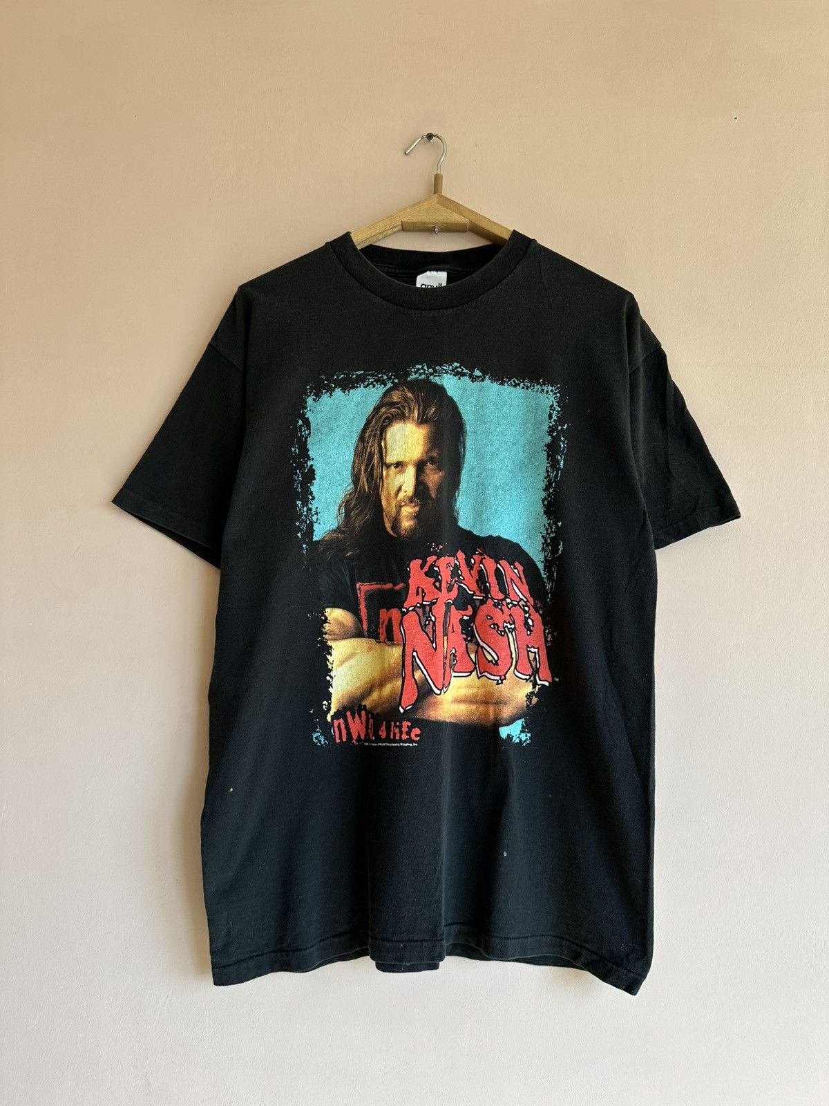 Vintage × WCW/nWo × WWE Vintage 90’s Kevin Nash NWO 4 Life WCW Wrestling T-Shirt XL Size US XL / EU 56 / 4 - 1 Thumbnail