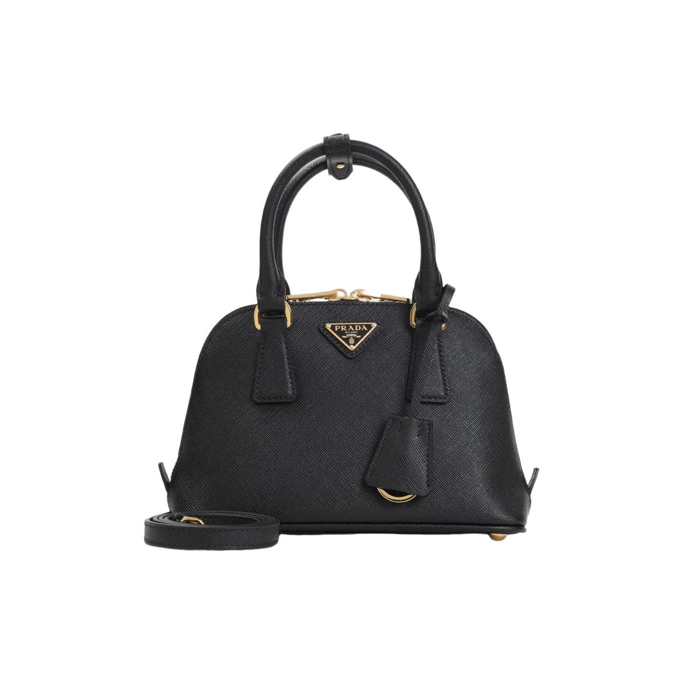 Prada PRADA Black Saffiano Leather Top Handle Bag New & Authentic Size ONE SIZE - 1 Thumbnail