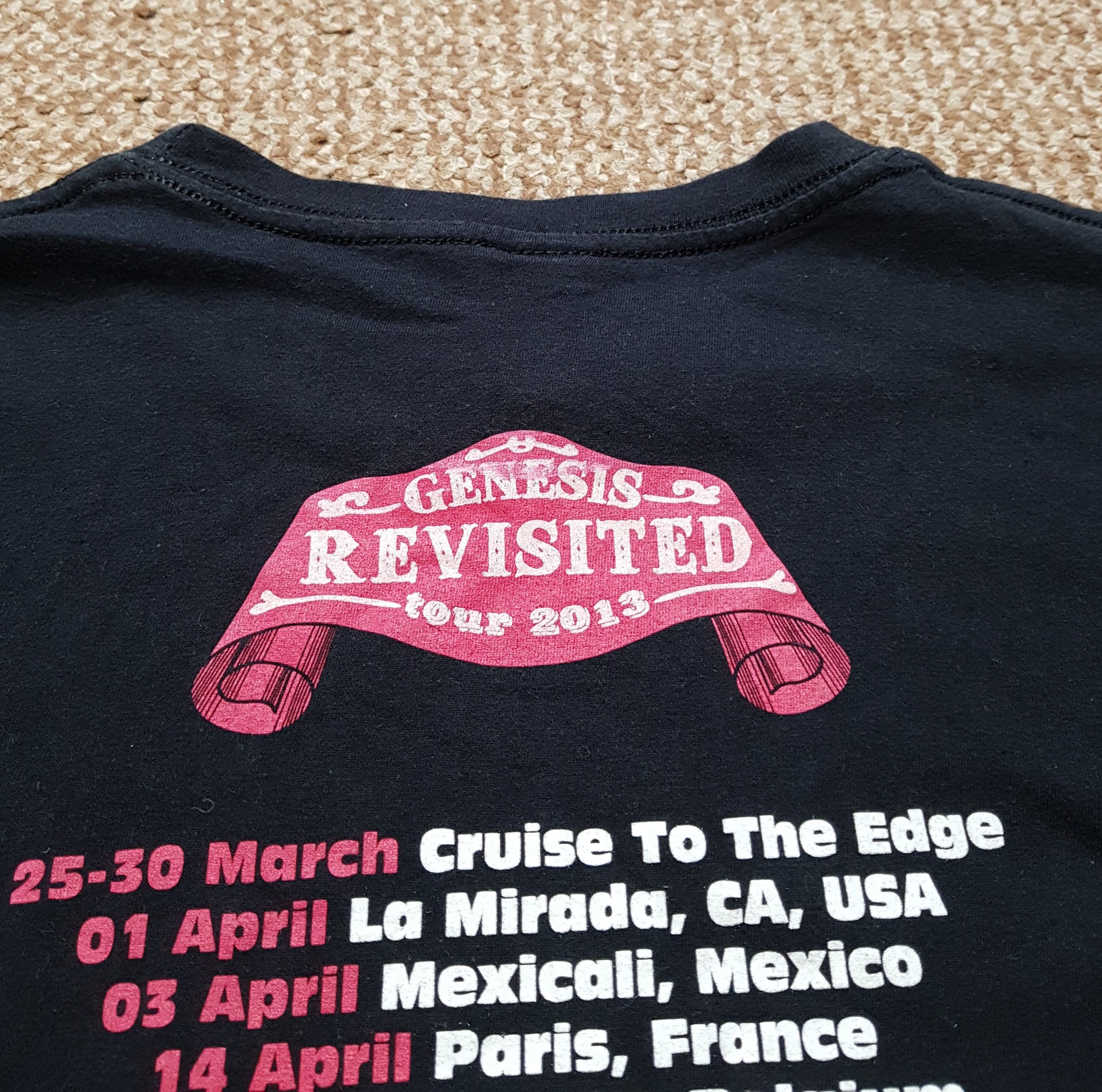 Band Tees Steve Hackett T-Shirt Genesis Extended Tour 2013 Charisma M Size US M / EU 48-50 / 2 - 13 Thumbnail