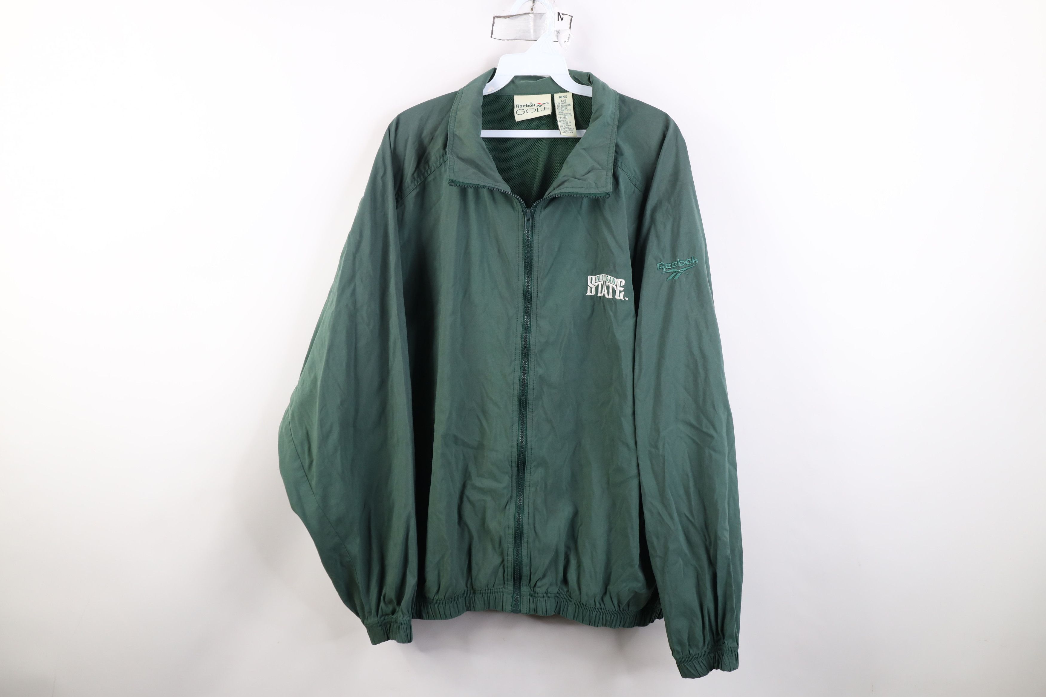 Reebok Vintage 90s Reebok Michigan State University Jacket Size US L / EU 52-54 / 3 - 1 Thumbnail
