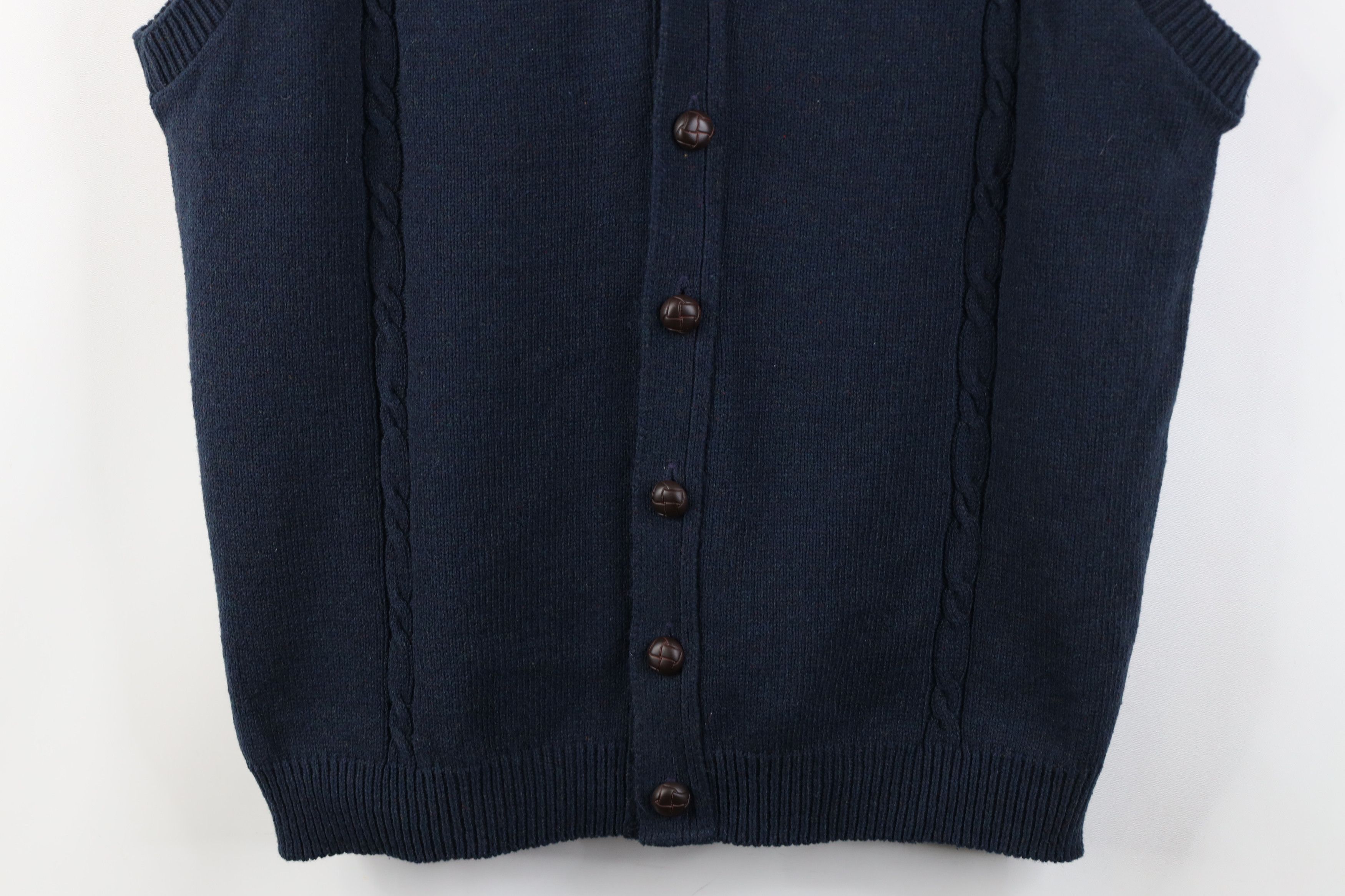 Brooks Brothers Vintage Brooks Brothers Pima Cotton Knit Sweater Vest Black Size US XL / EU 56 / 4 - 3 Thumbnail