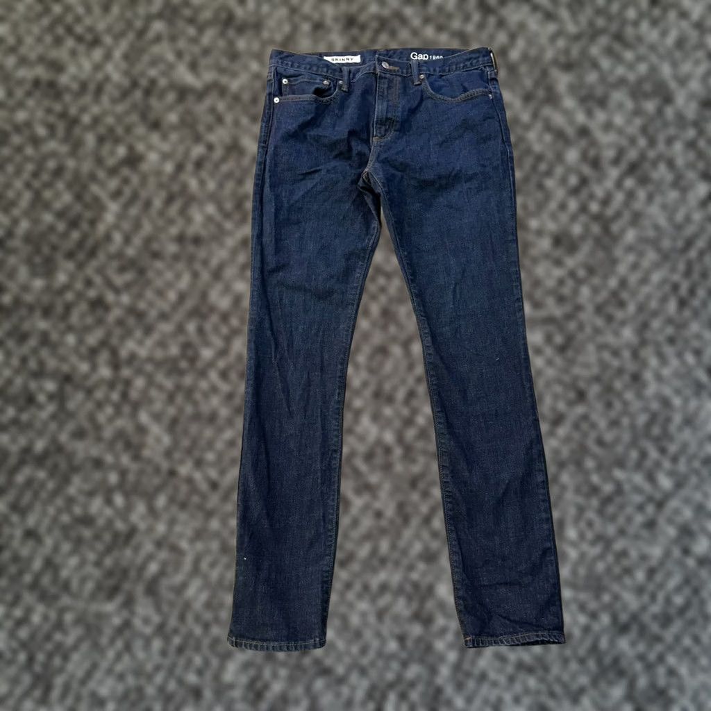 Gap Gap 1969 Jeans Men’s 34x34 Blue Denim Stretch Regular Slim Fit 5-Pocket Denim Pants Jeans Blue Men’s Jeans Size US 34 / EU 50 - 1 Thumbnail