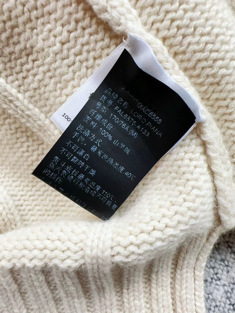 Loro Piana LORO PIANA White baby cashmere barbed sweater Size M / US 6-8 / IT 42-44 - 4 Thumbnail