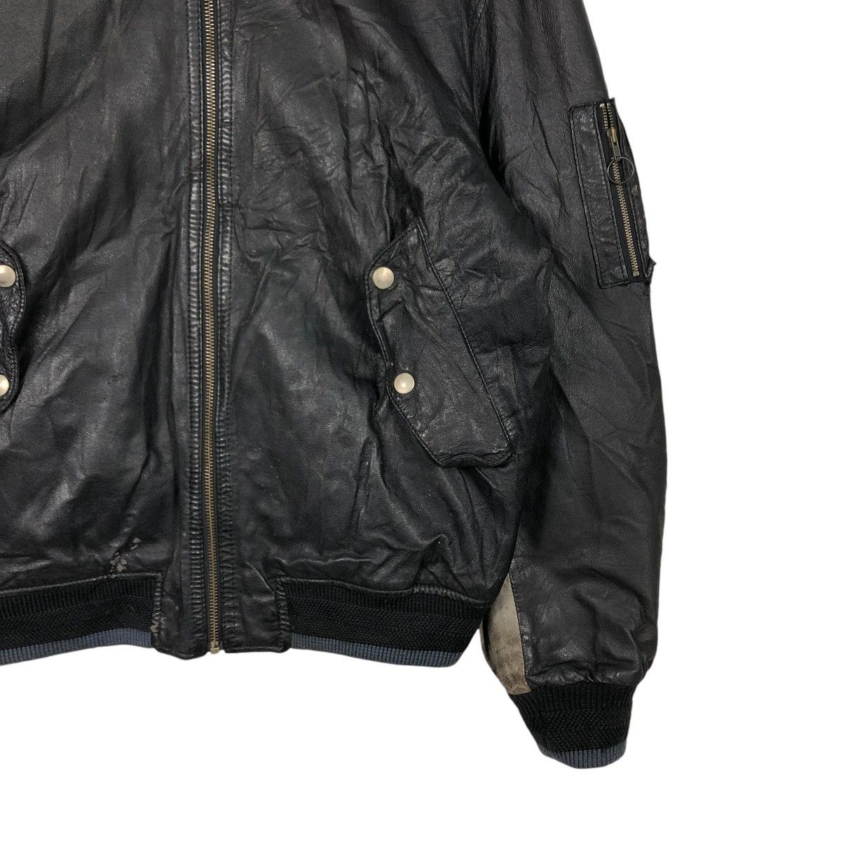 Japanese Brand VINTAGE BIKER LEATHER JACKET BALL INTERNATIONAL ISSEYMIYAKE Size US M / EU 48-50 / 2 - 7 Thumbnail
