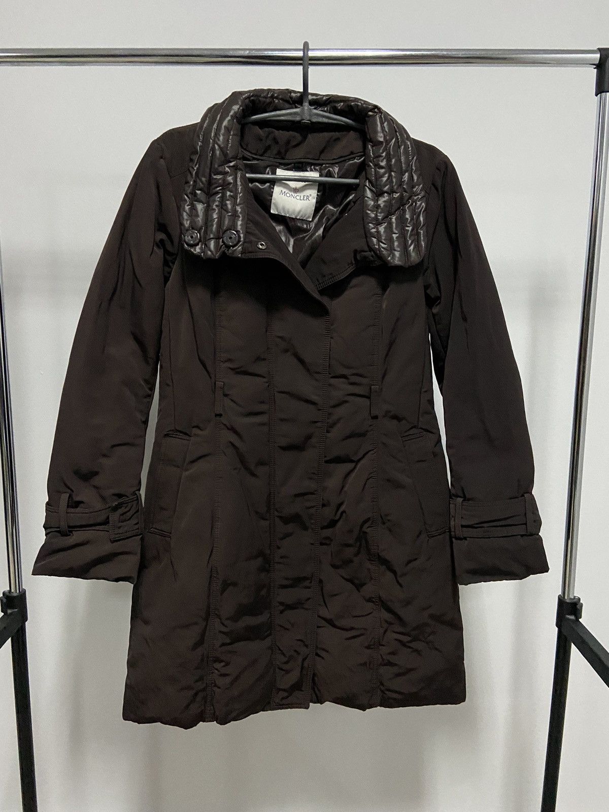 Moncler × Vintage Moncler down Jacket Vintage puffer luxury brown Size S / US 4 / IT 40 - 1 Thumbnail