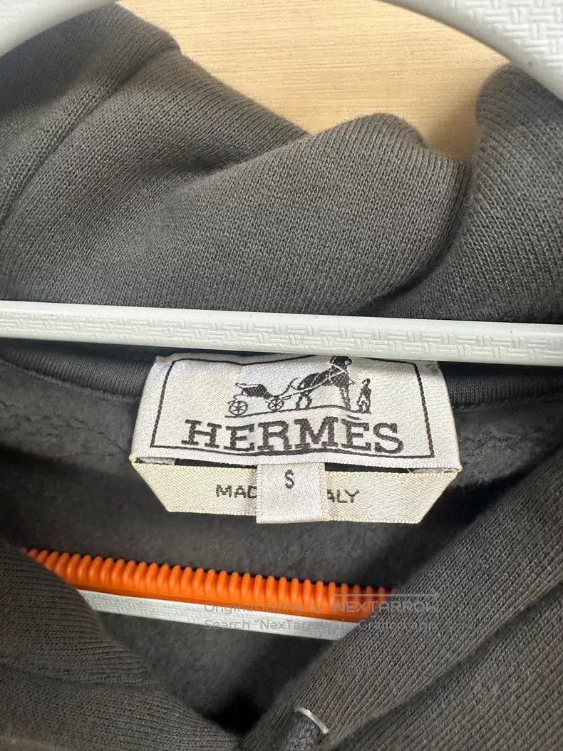 Hermes Hermes Poker Card Hooded Sweatshirt Size S / US 4 / IT 40 - 4 Thumbnail