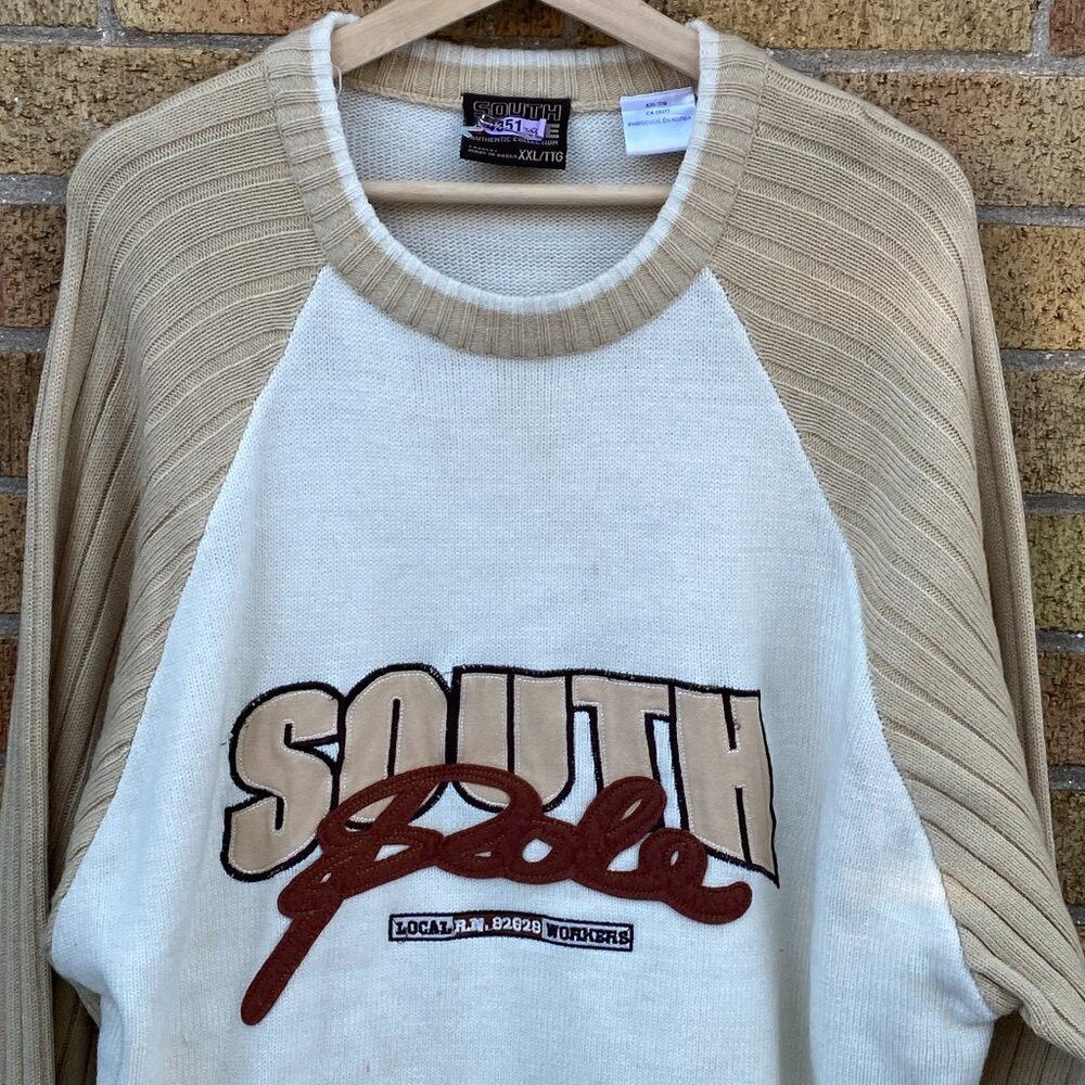 Southpole × Vintage Vintage 90s Y2K South Pole Jeans Sweater Knitwear Long Slee Size US XXL / EU 58 / 5 - 1 Thumbnail