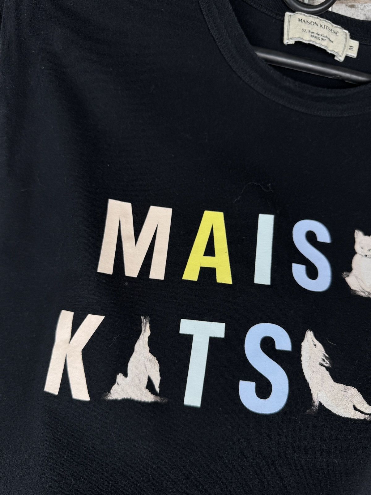 Maison Kitsune Mens Maison Kitsune T-Shirt black cotton tee size M Size US M / EU 48-50 / 2 - 6 Thumbnail