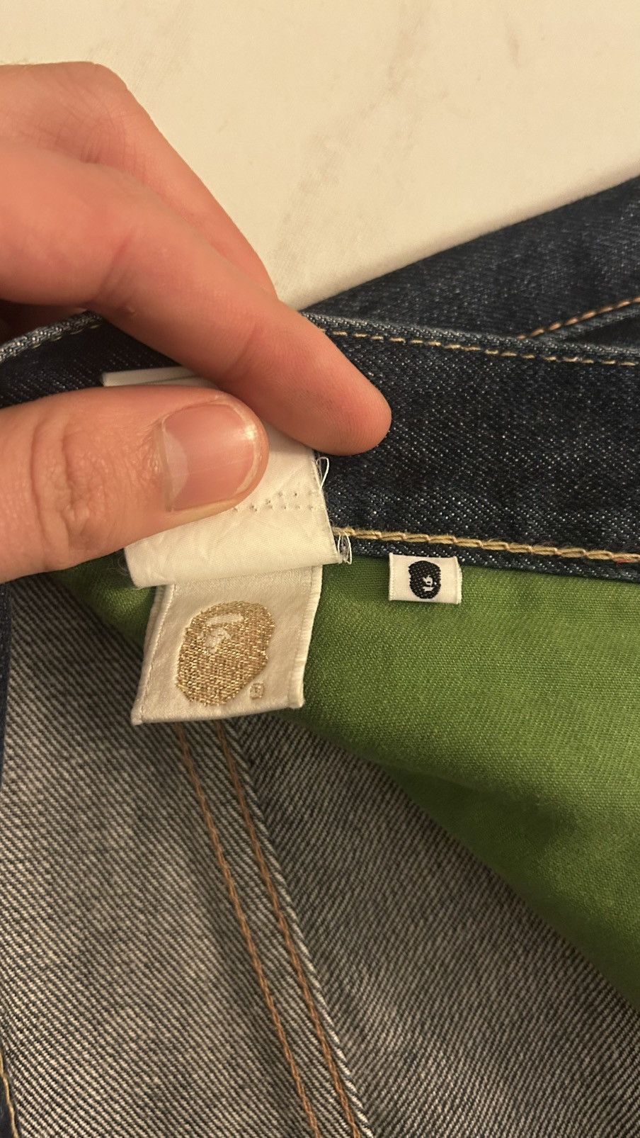Bape SHARK LOGO BAPE JEANS Size US 35 - 13 Thumbnail