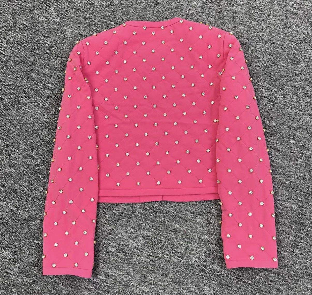Moschino Moschino Hot Pink Beaded Two-Piece Set K12 Size XS / US 0-2 / IT 36-38 - 4 Thumbnail