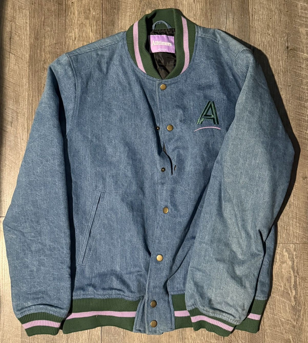 Alltimers AllTimers League Varsity Jacket Blue Size Medium Size US L / EU 52-54 / 3 - 1 Thumbnail
