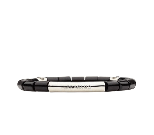 Salvatore Ferragamo o1s1rm0526 Size : OS / Bracelet in Black/Silver Size ONE SIZE - 1 Thumbnail