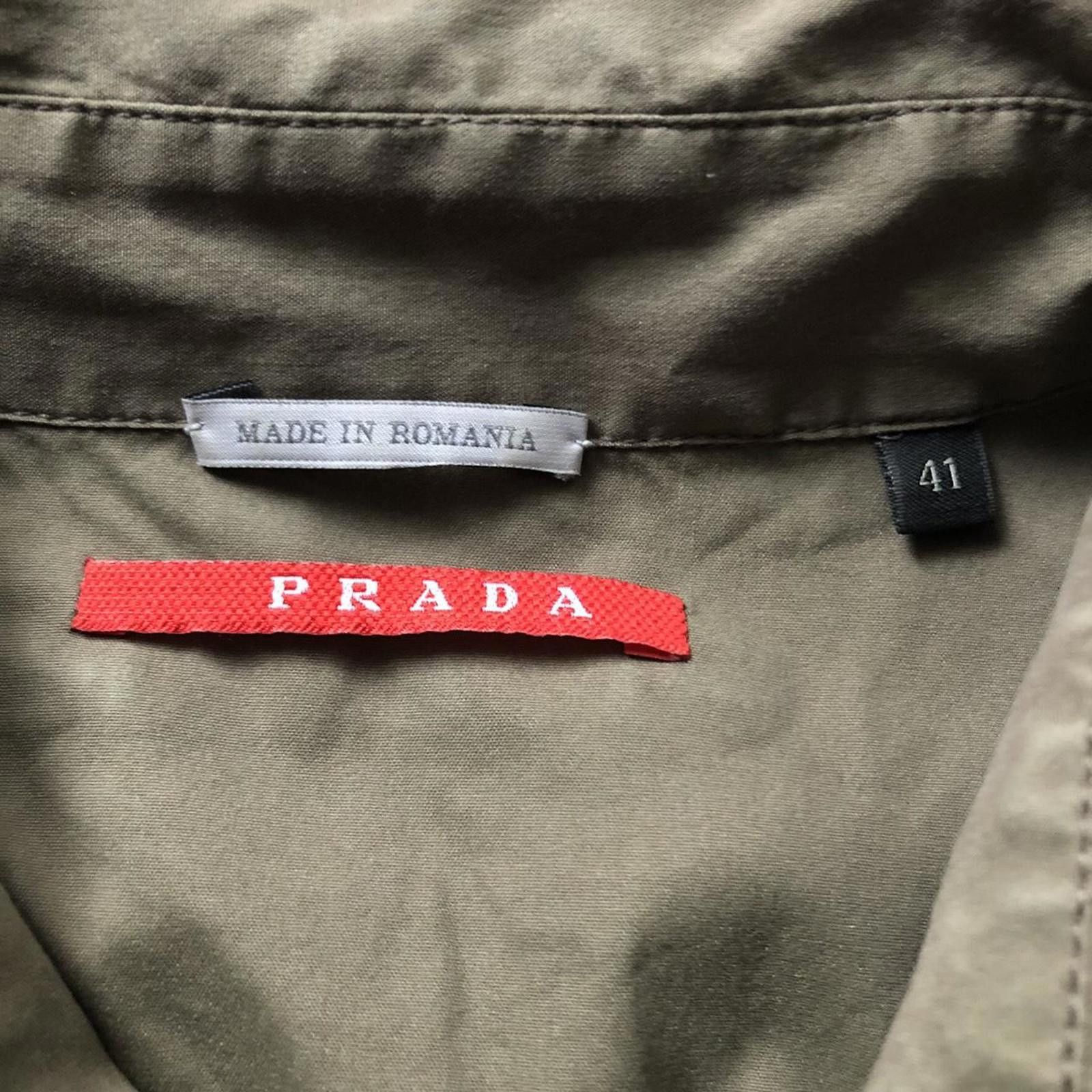Prada Vintage Prada Short Sleeve Button Up Shirt Size US L / EU 52-54 / 3 - 4 Thumbnail