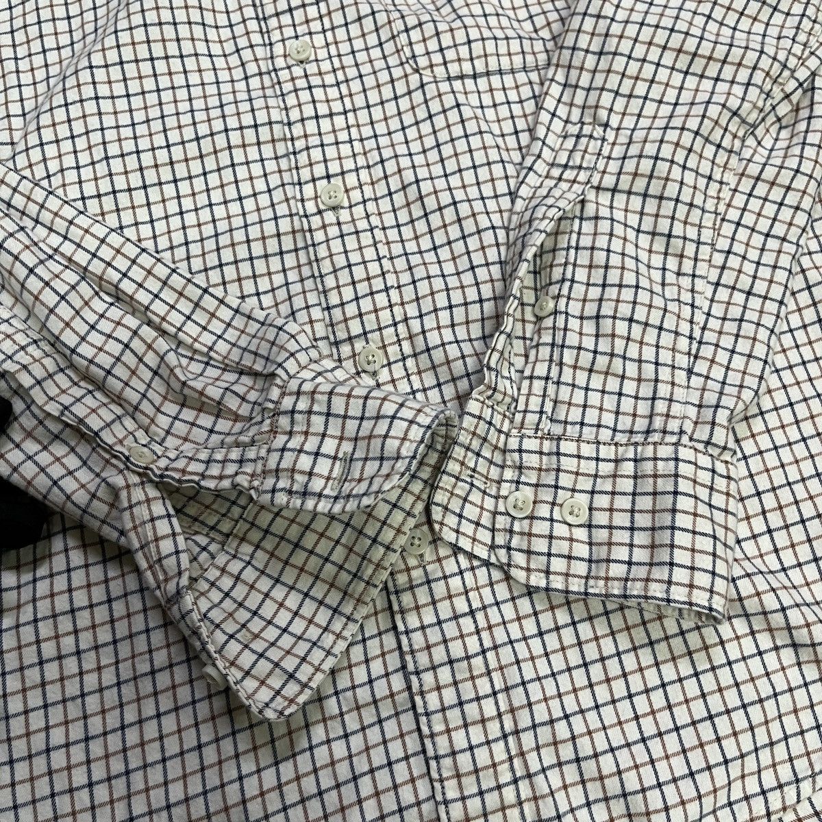 Japanese Brand × Uniqlo × Vintage Uniqlo Plaid/Check Button Up Flannel Shirt Size US S / EU 44-46 / 1 - 4 Thumbnail