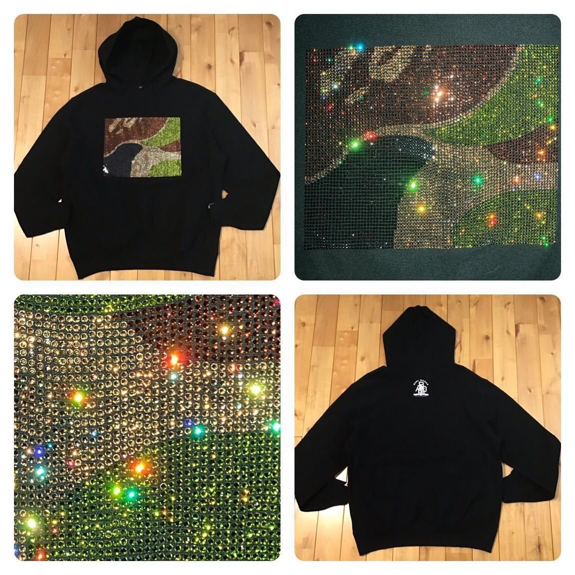 Bape × Nigo × Swarovski 2006 Swarovski BAPE camo pullover hoodie a bathing ape NIGO Size US L / EU 52-54 / 3 - 1 Thumbnail
