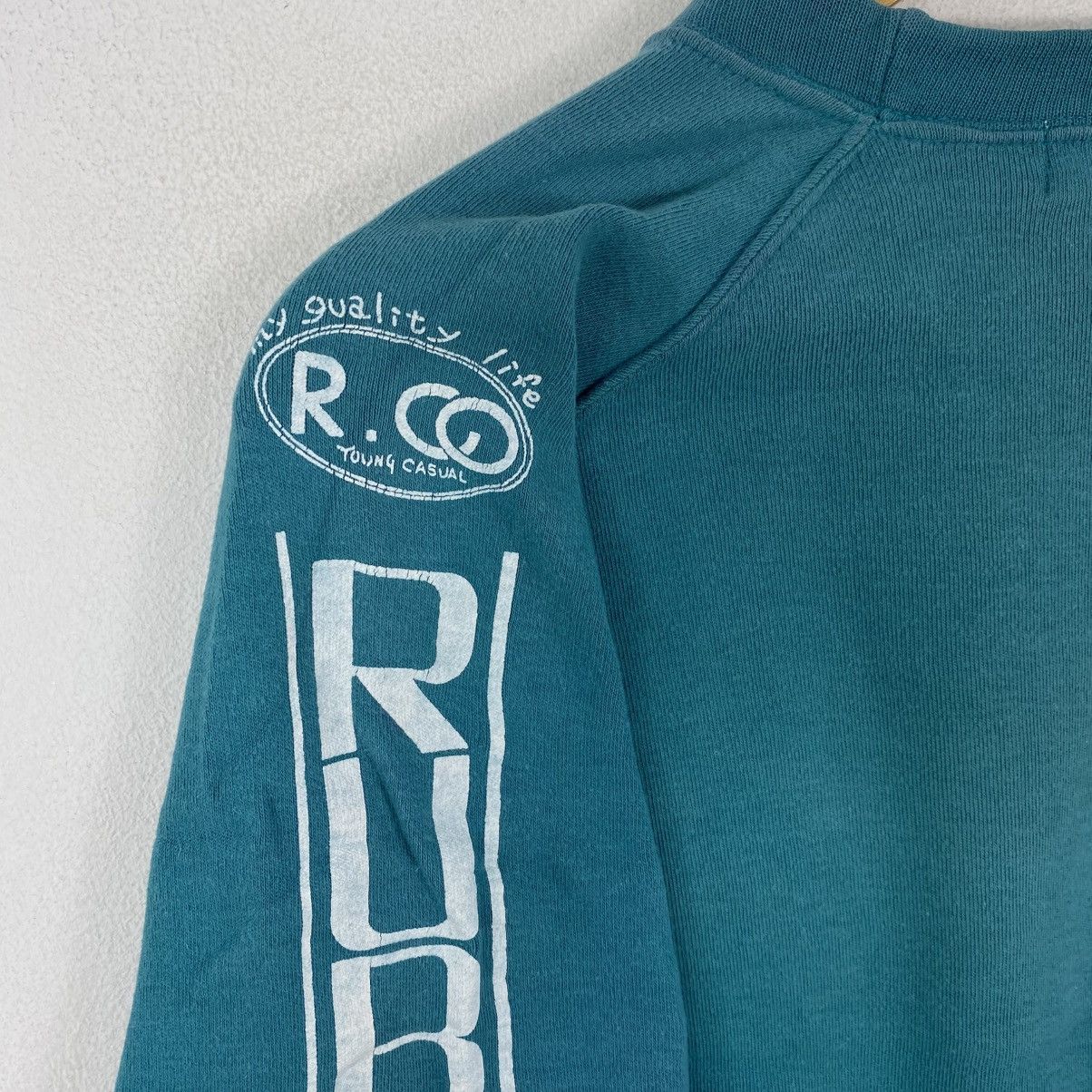 Vintage Vintage Rubicon R.CO Teal Sleeve Print Sweatshirt Japan L Size US L / EU 52-54 / 3 - 6 Thumbnail