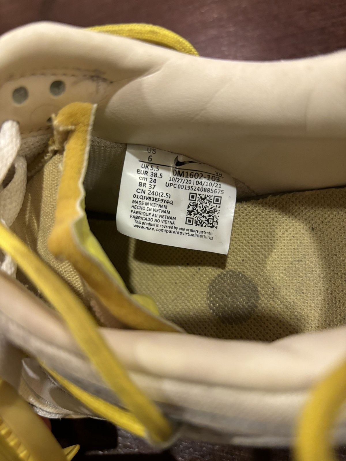 Nike × Off-White Nike Off-White Dunk Lot 29 Size US 6 / EU 39 - 8 Thumbnail
