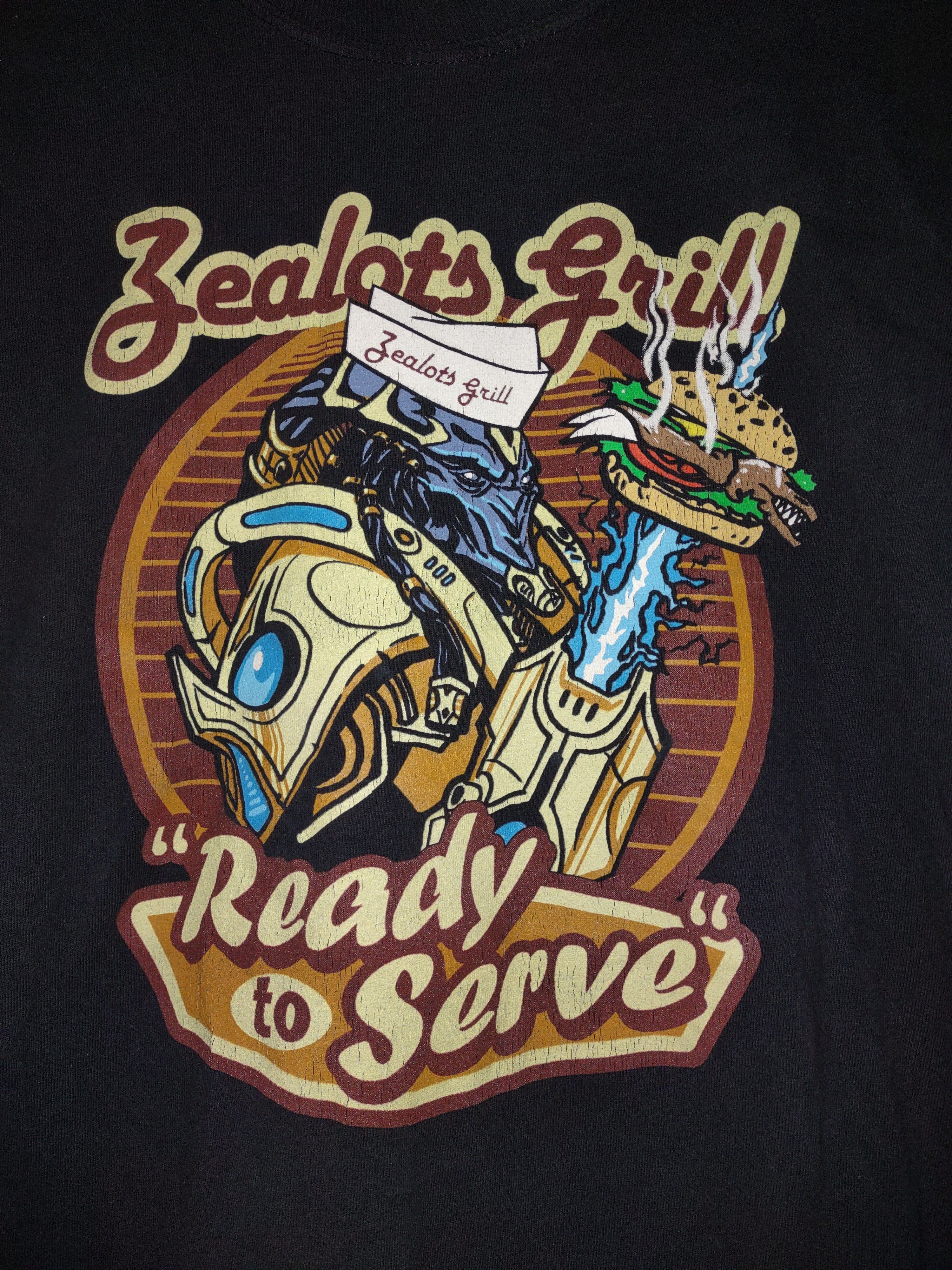 Vintage Jinx StarCraft shirt - Zealots Grill Size US L / EU 52-54 / 3 - 2 Thumbnail