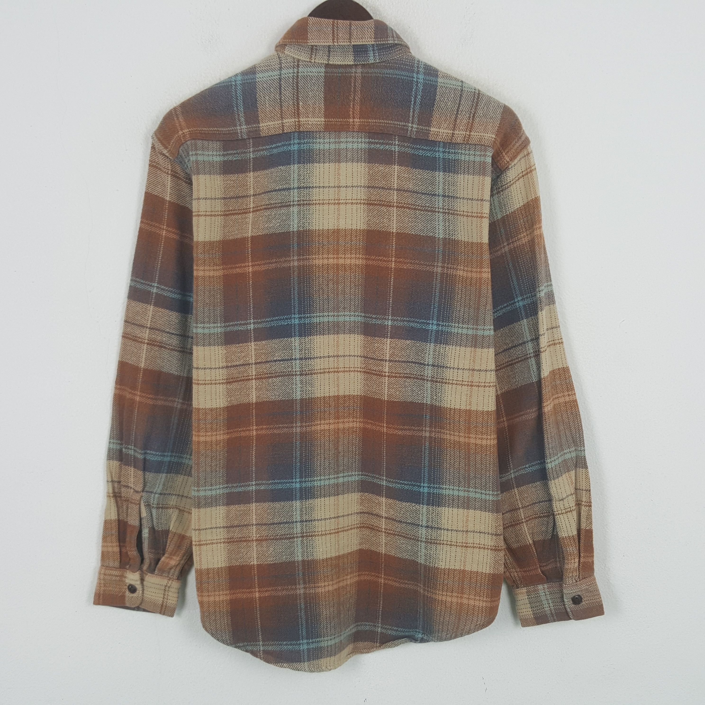 Sugar Cane Vintage Sugar Cane Japanese Flannel Button Up Shirt Size US M / EU 48-50 / 2 - 3 Thumbnail