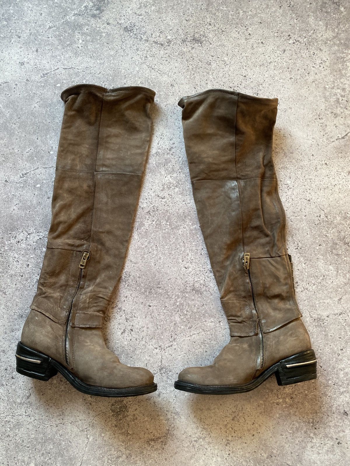 A.S.98 A.S. 98 High Leather Boots Women’s Boho Size EU 38 Size US 7 / IT 37 - 2 Thumbnail