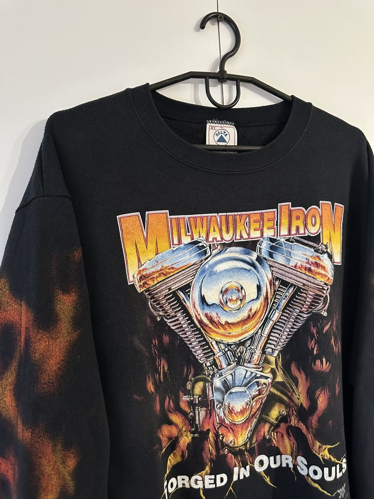 Vintage Milwaukee Iron Evo Retro Y2K CrewNeck Sweatshirt Made in USA Size US XL / EU 56 / 4 - 2 Thumbnail