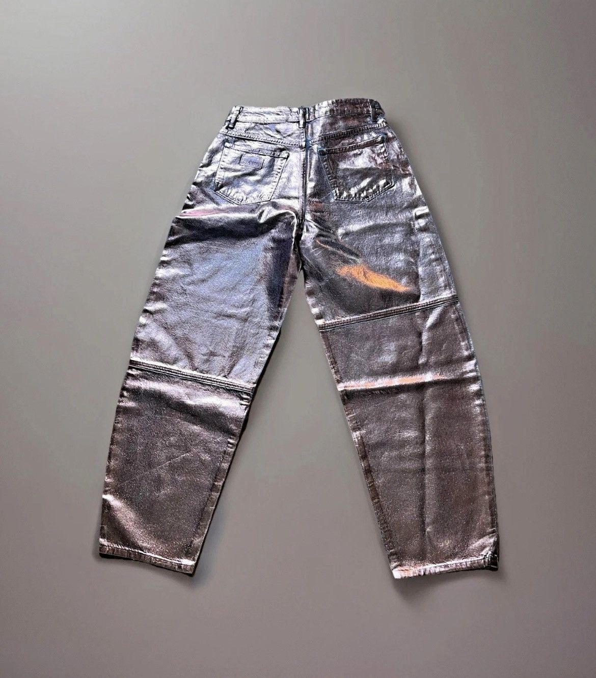 Ganni Ganni LILAC FOIL DENIM STARY Size 29" - 6 Thumbnail