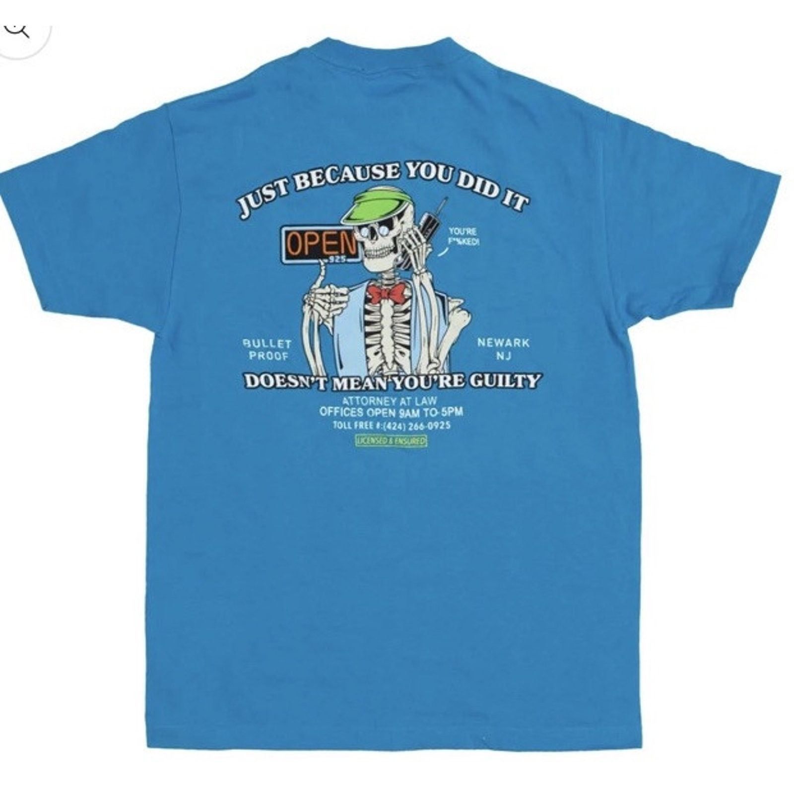Other Open 925 Men's T-shirt Not Guilty Tee Sky Blue Unisex Size L Size US L / EU 52-54 / 3 - 1 Thumbnail