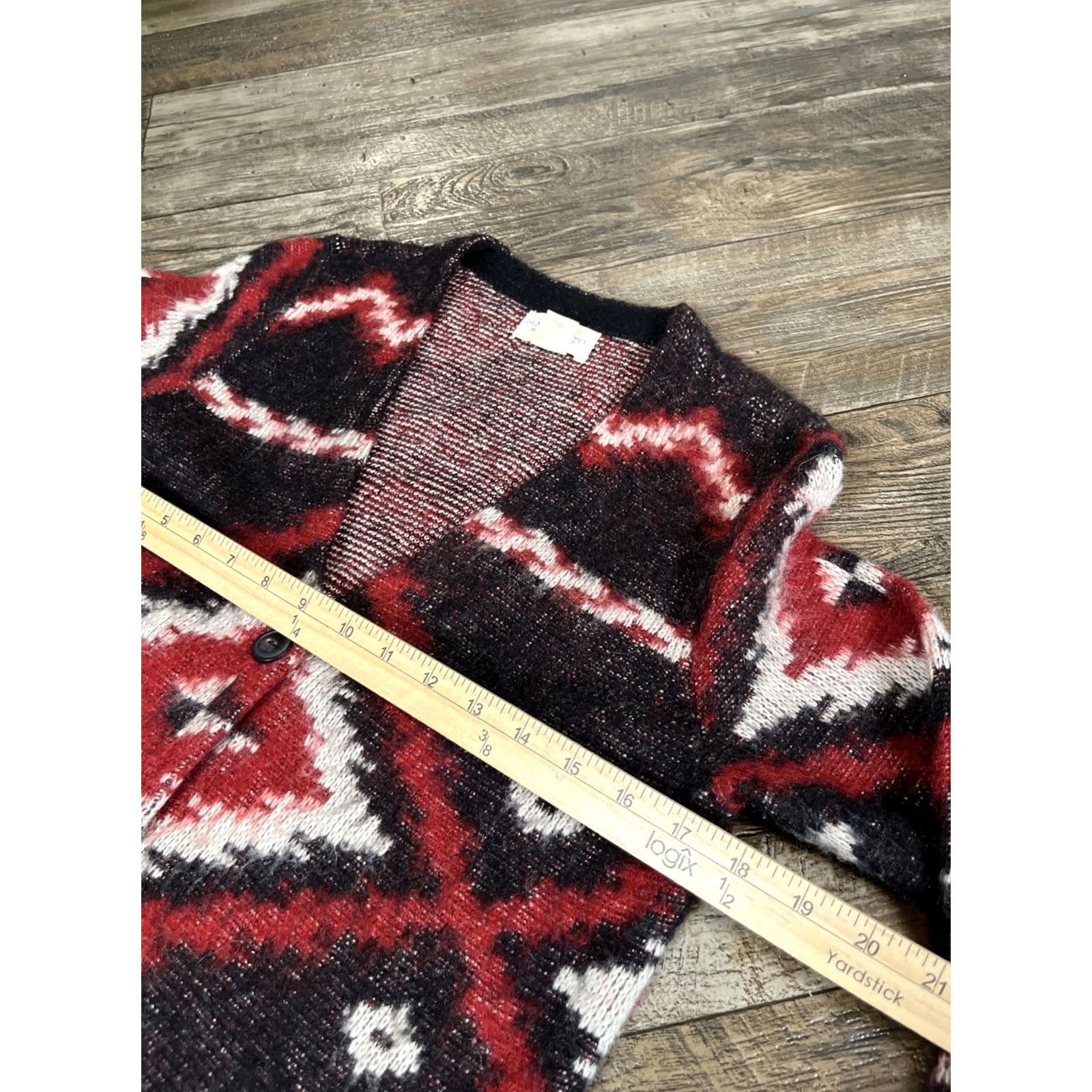 Ralph Lauren Ralph Lauren Denim & Supply Cardigan Sweater Womens S Southwestern Aztec Wool Oversized Long Sleeve V-Neck Multicolor Pattern Southwestern 90s Womens Size S / US 4 / IT 40 - 4 Thumbnail