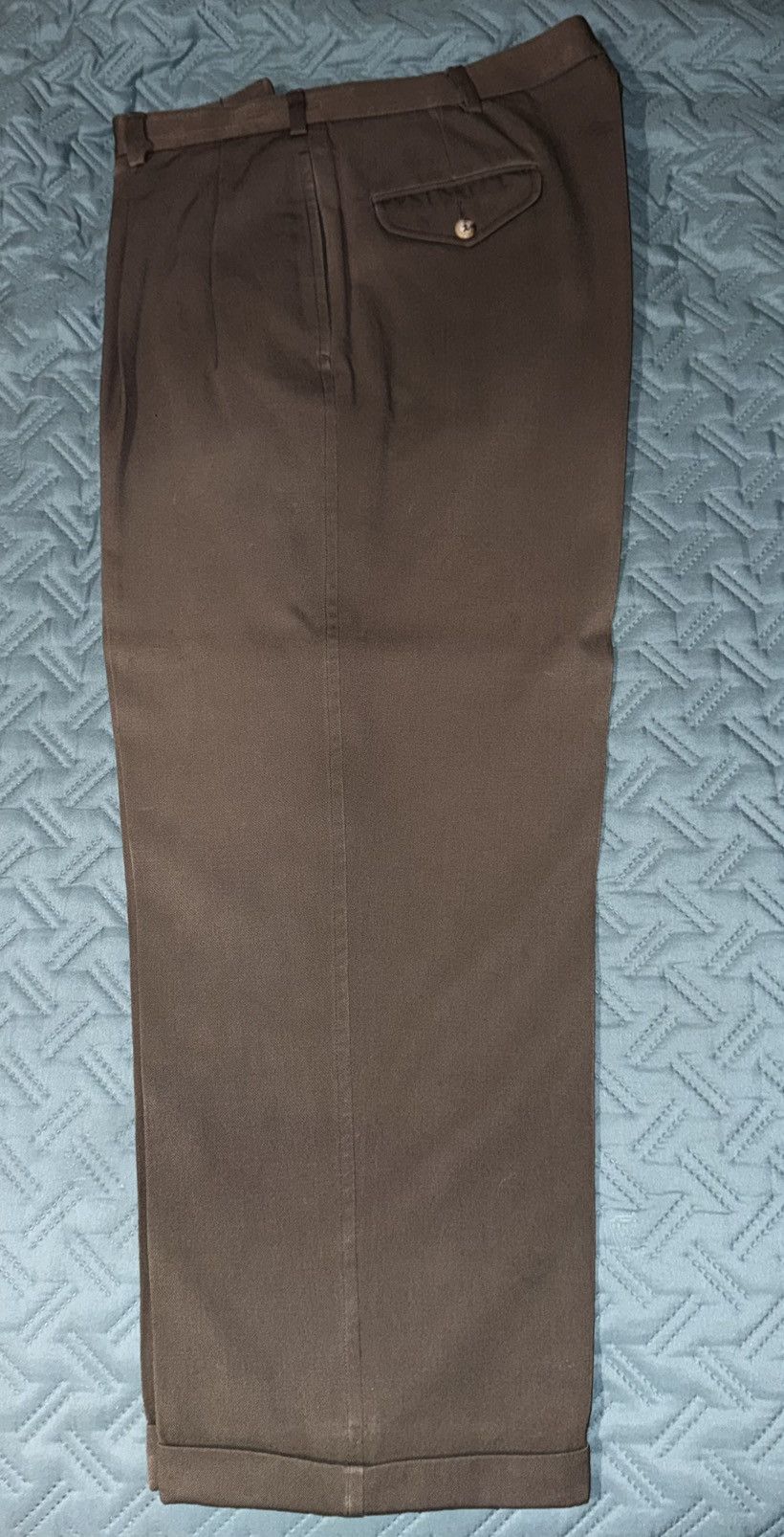 Polo Ralph Lauren Polo by Ralph Lauren Dress Pants - Brown - Pleated Front M Size US 35 - 3 Thumbnail