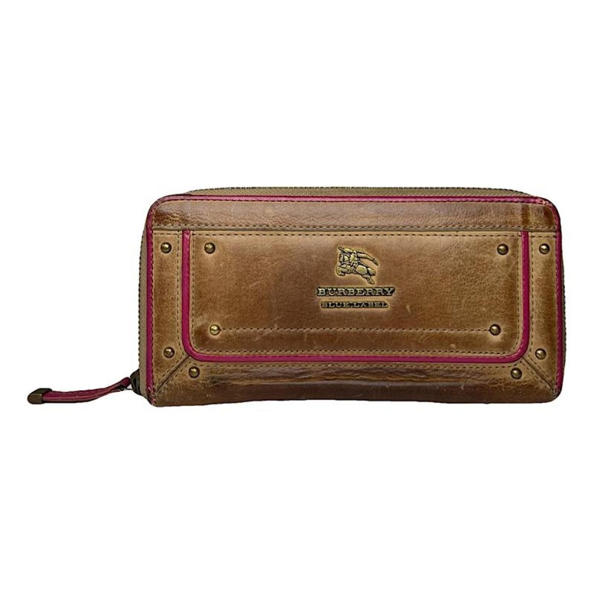 Burberry Brown Leather Wallet Size ONE SIZE - 1 Thumbnail