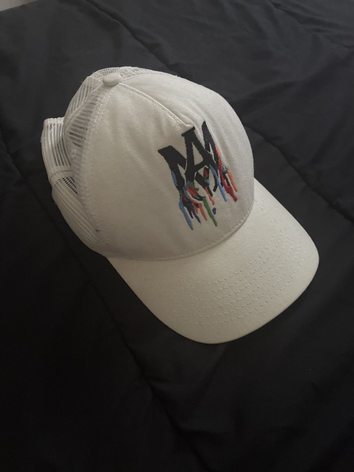 Amiri Amiri Embroidered Paint Drip Logo Hat Size ONE SIZE - 1 Thumbnail