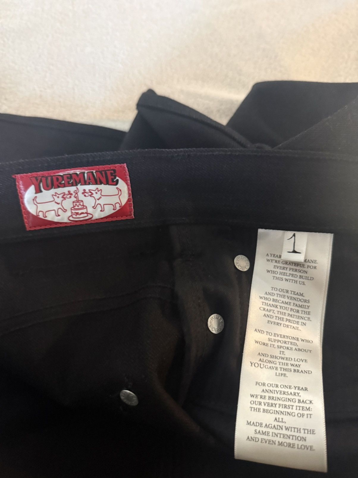 Yuremane Yuremane Black 16 oz Size US 32 / EU 48 - 3 Thumbnail