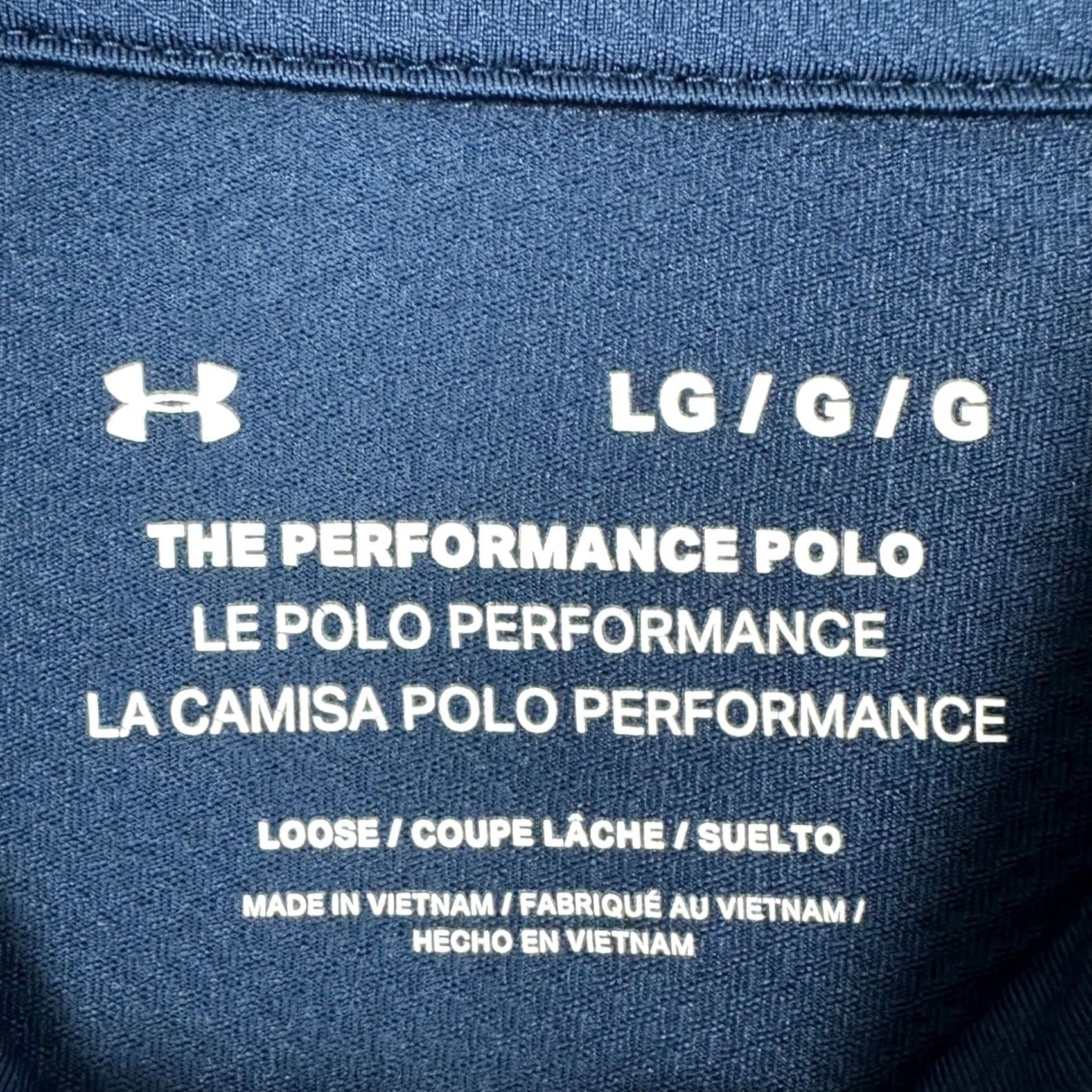 Under Armour Under Armour Mens Large Polo Navy Purple Loose Golf Rugby EUC Performance Activewear Size US L / EU 52-54 / 3 - 4 Thumbnail