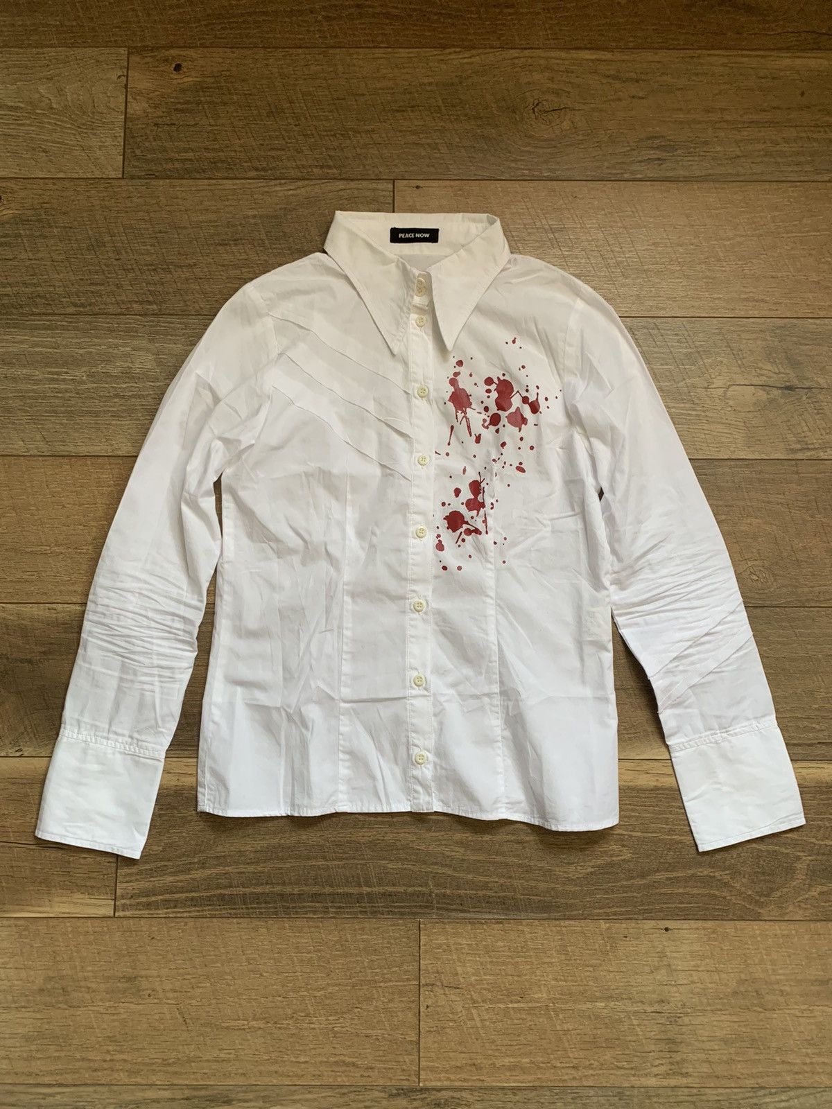 Japanese Brand × Other Peace Now Bloody Button up Size US S / EU 44-46 / 1 - 1 Thumbnail