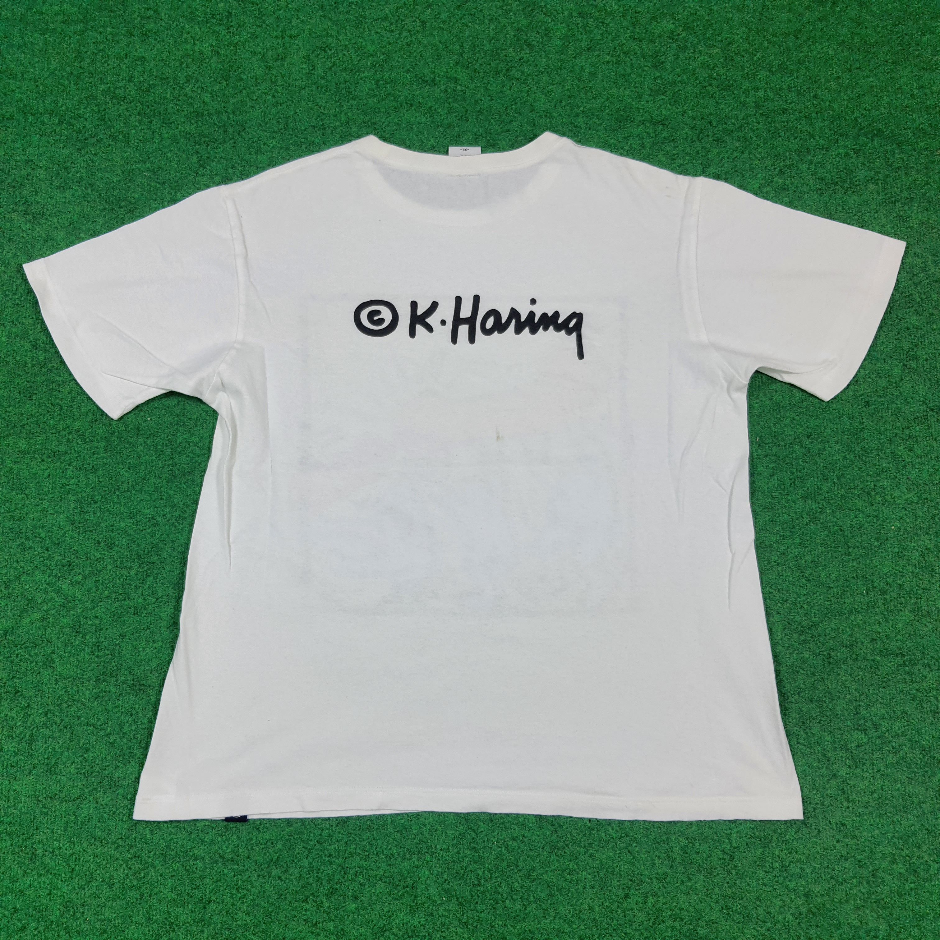 Keith Haring Vintage Keith Haring Doodles Art Streetwear Tshirt C294N78 Size US XL / EU 56 / 4 - 4 Thumbnail
