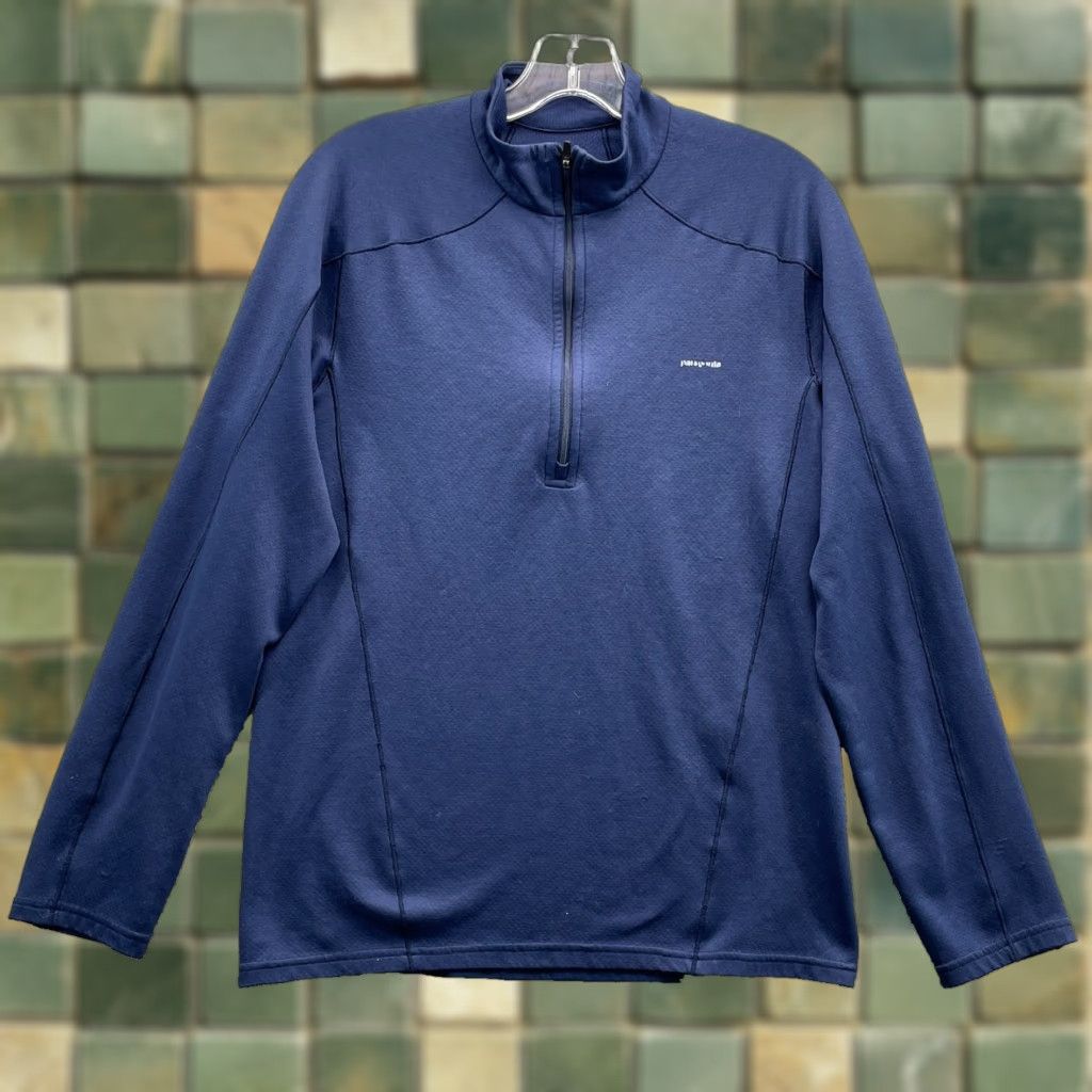 Patagonia Patagonia Capilene 3 Baselayer T-Shirt Men Small Blue 1/4 Zip Midweight Outdoor Sportswear Size US S / EU 44-46 / 1 - 1 Thumbnail