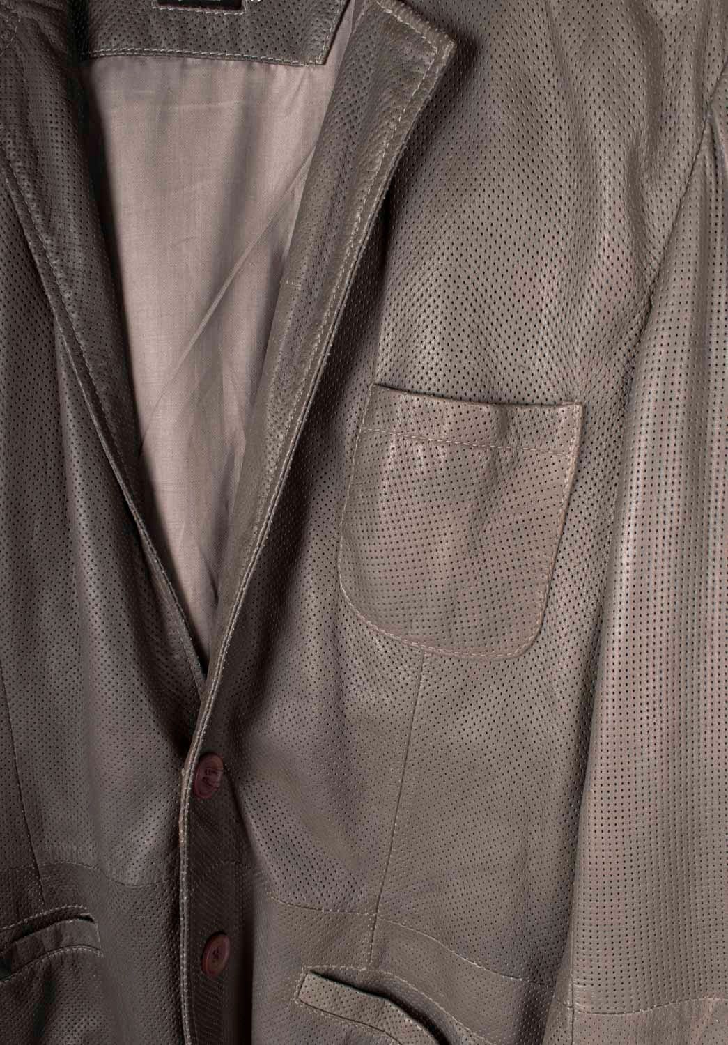 Absolut Joy Absolut Joy Einstein Men Leather Jacket Perforated Size M/L Size US L / EU 52-54 / 3 - 3 Thumbnail
