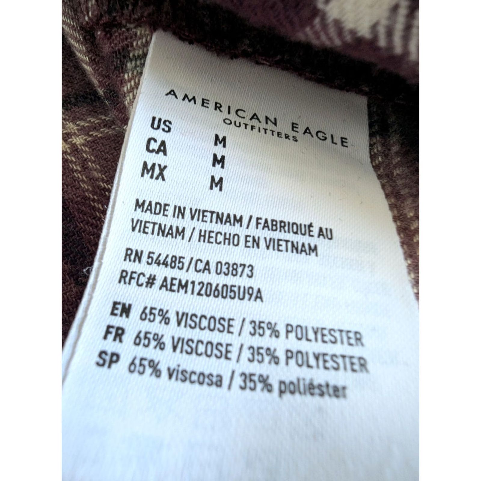 American Eagle Outfitters American Eagle Outfitters Button-Up Shirt Women M Multicolor Plaid Flannel Oversized Casual Long Sleeve 100% Cotton Size M / US 6-8 / IT 42-44 - 7 Thumbnail