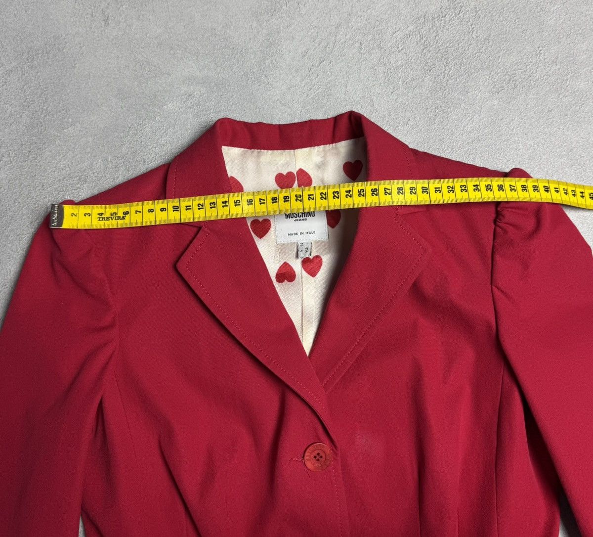 Moschino Moschino Jeans Red Cotton Blazer Jacket size US 4 UK 8 Size S / US 4 / IT 40 - 15 Thumbnail