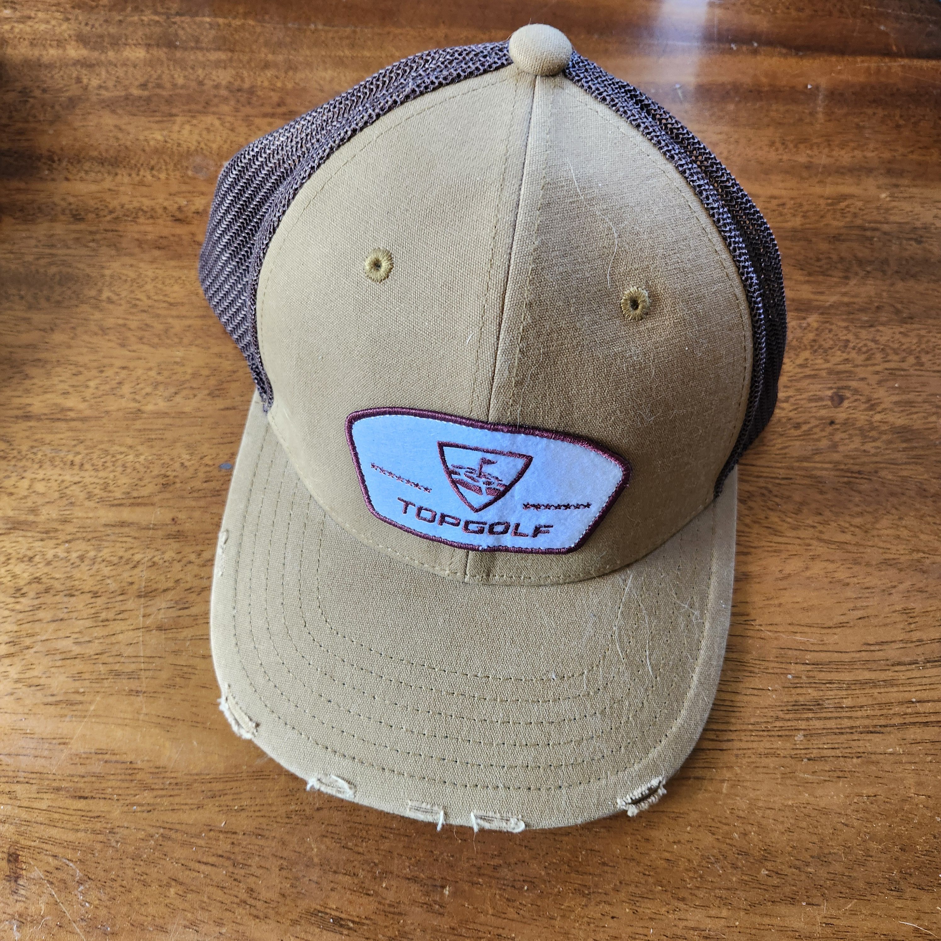 Callaway Golf Callaway Topgolf Distressed Trucker Hat Snapback Size ONE SIZE - 9 Thumbnail