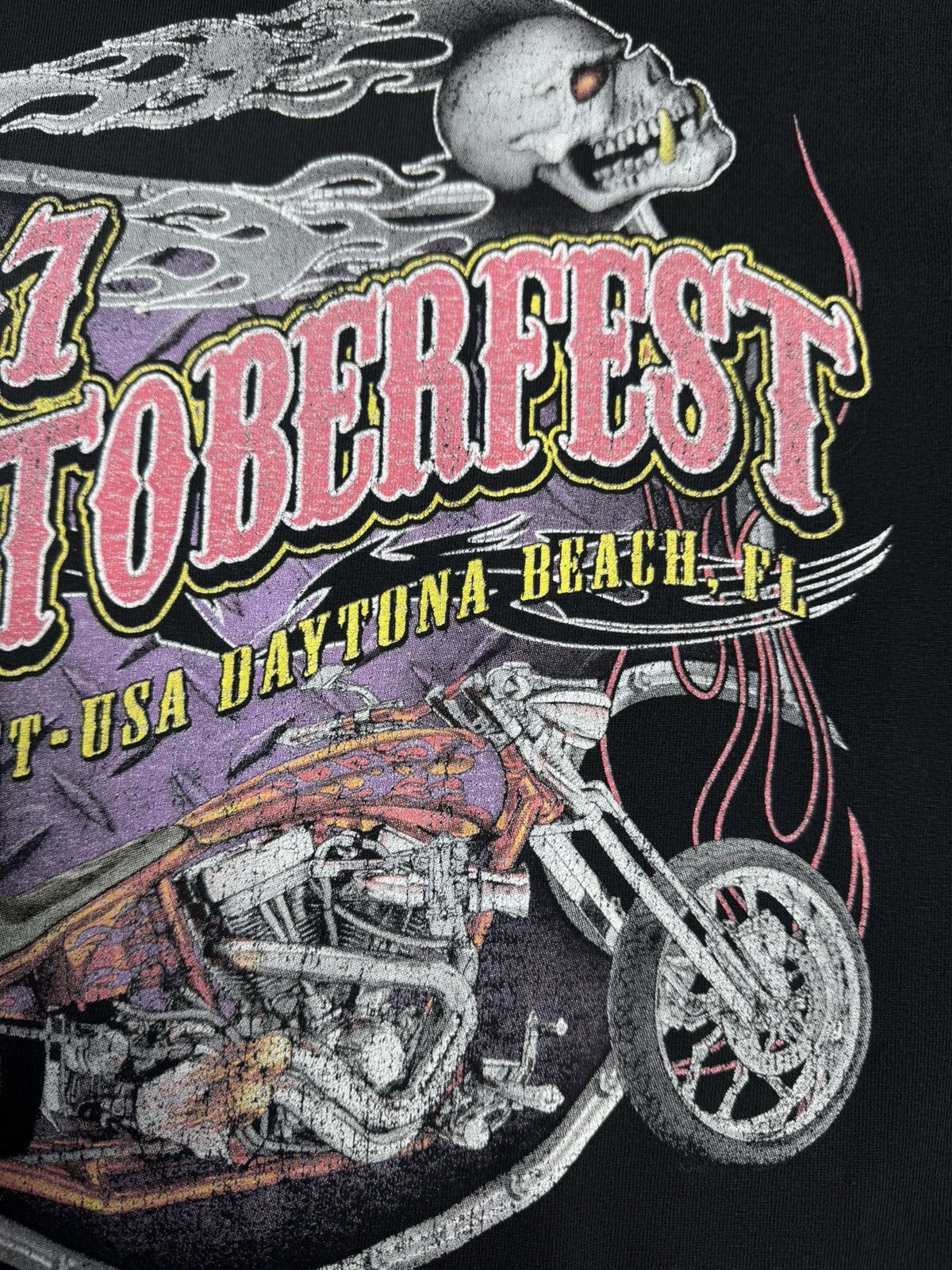 Anvil Biketoberfast 2007 Double Sided Print Motorcycle Shirt Anvil Size US XL / EU 56 / 4 - 9 Thumbnail