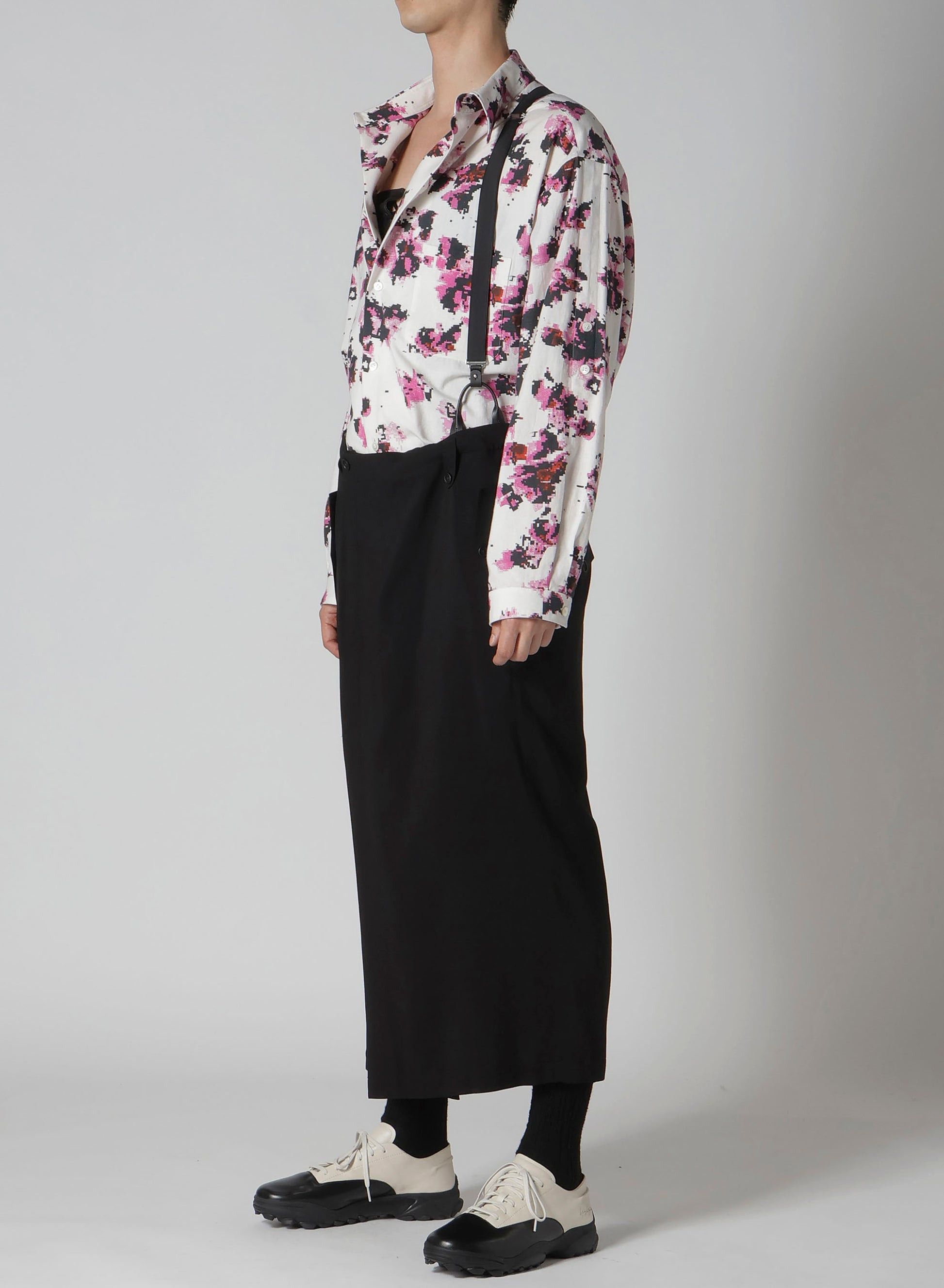 Yohji Yamamoto Yohji Yamamoto Pour Homme Cu/Ry/S GABARDINE YORK PANEL SKIRT Size US 32 / EU 48 - 7 Thumbnail