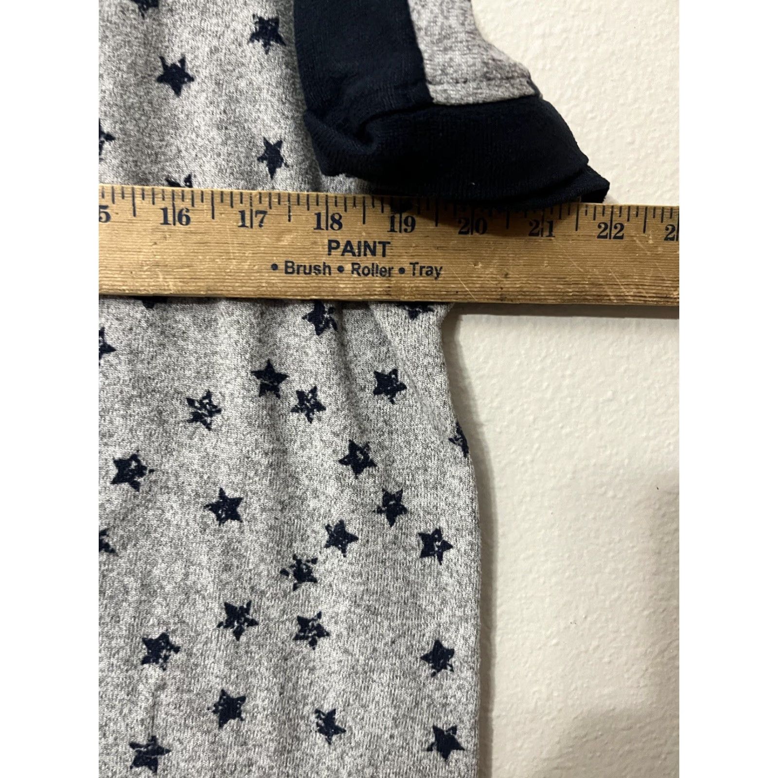Lucky Brand VINTAGE Lucky Brand Sleep Shirt Womens Large Gray Stars Lounge Short Sleeve Cotton Modal Size L / US 10 / IT 46 - 4 Thumbnail