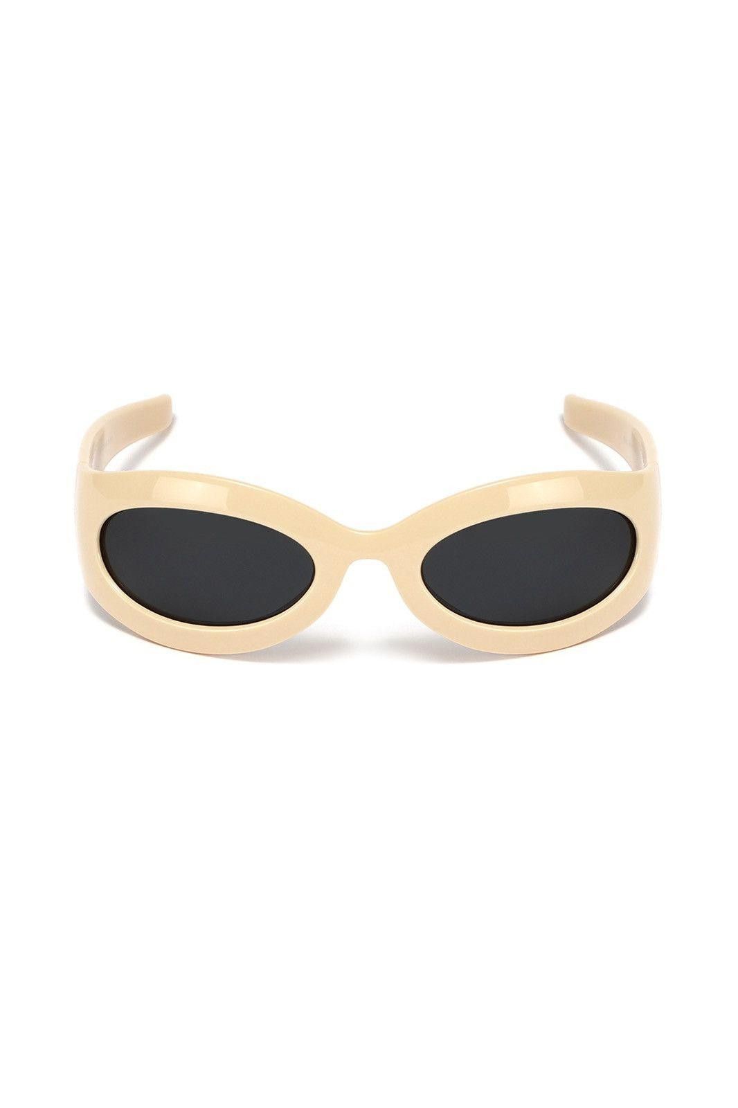 Hypebeast Vtg Y2K Avant Garde Sunglasses Yellow Unisex One Size Size ONE SIZE - 6 Thumbnail