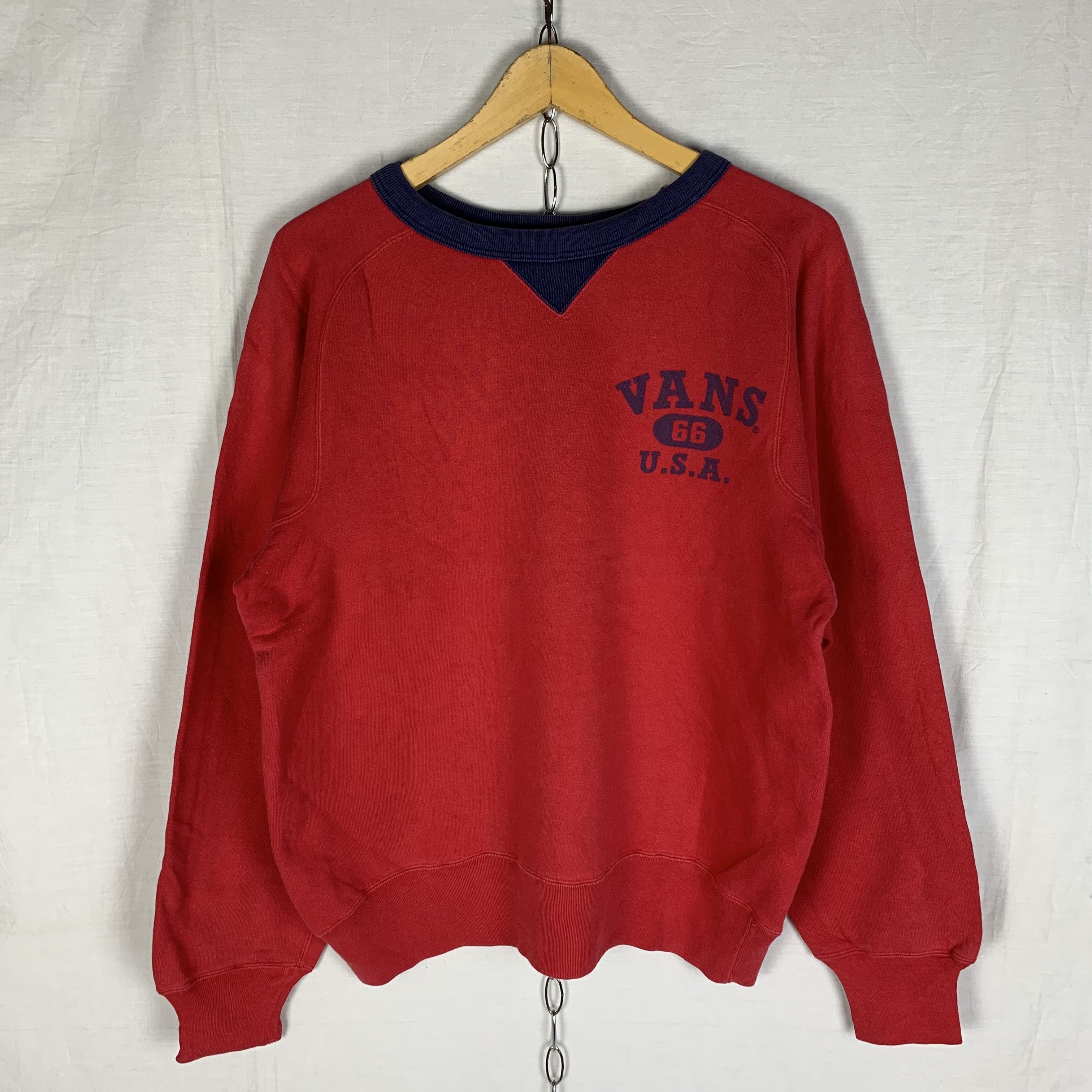 Vans Vintage Vans USA Sweatshirt Loopwheeled Size US M / EU 48-50 / 2 - 1 Thumbnail