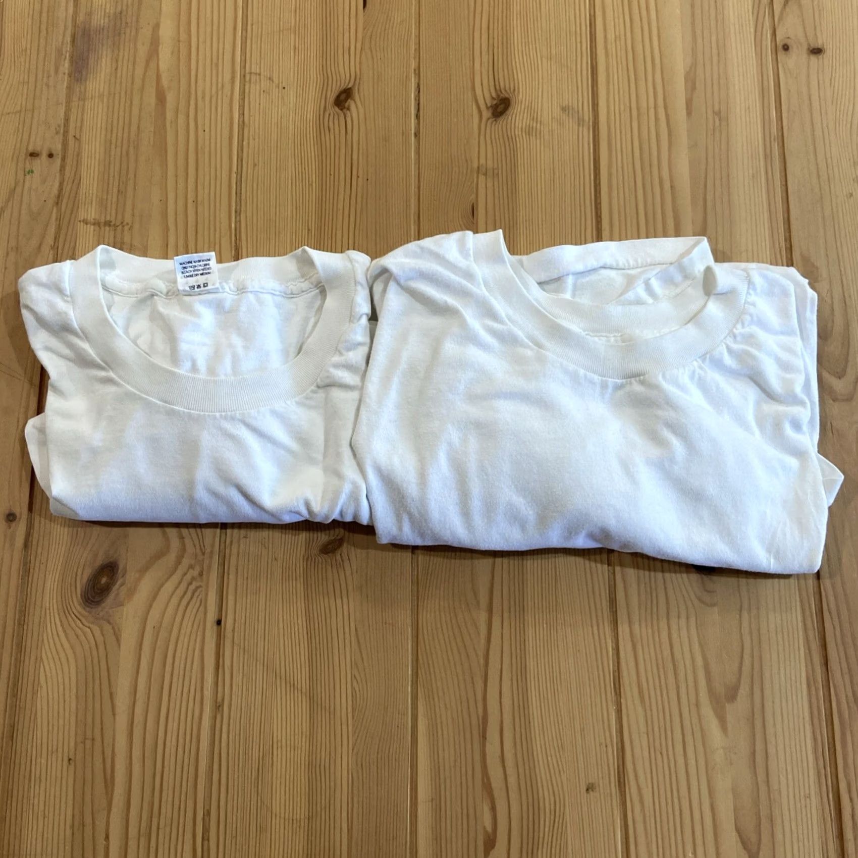 Jockey VINTAGE Jockey Shirt Men’s L XL Single Stitch T Made In Jamaica Cotton White Knit Crew Neck Short Sleeve 90s USA Classic Mens Size US L / EU 52-54 / 3 - 2 Thumbnail