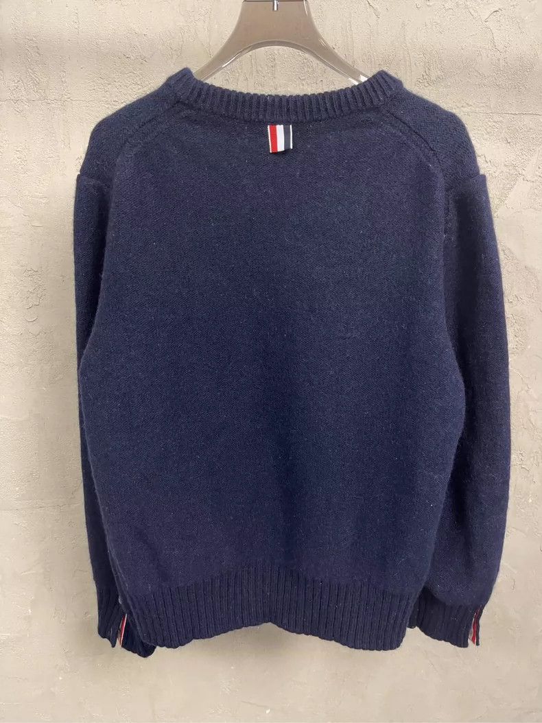 Thom Browne Thom Browne size4 Ma Hai Mao round neck sweater Size US XL / EU 56 / 4 - 3 Thumbnail
