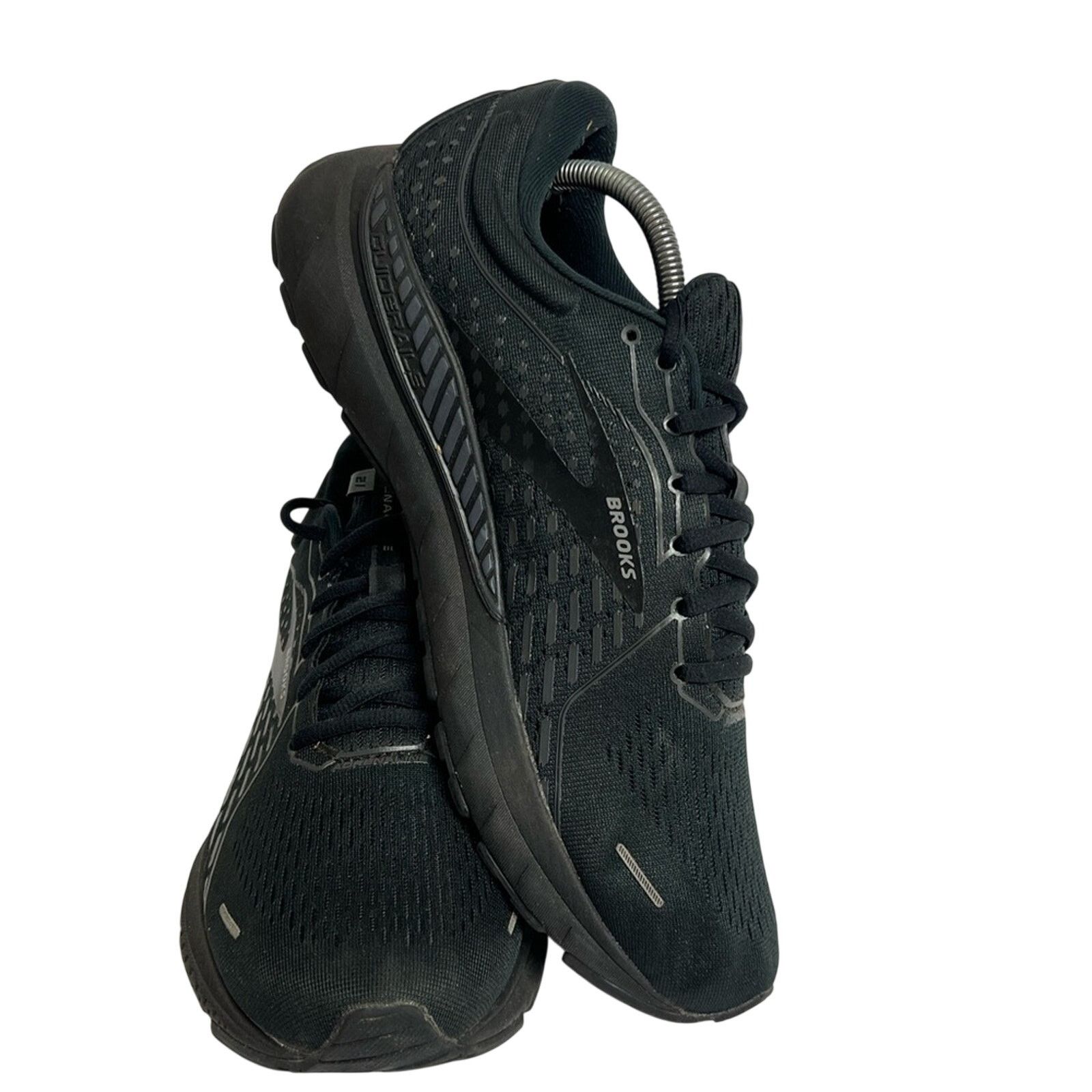 Brooks Brooks Adrenaline GTS 21 Solid Black Athletic Running Shoes Size US 11 / EU 44 - 4 Thumbnail