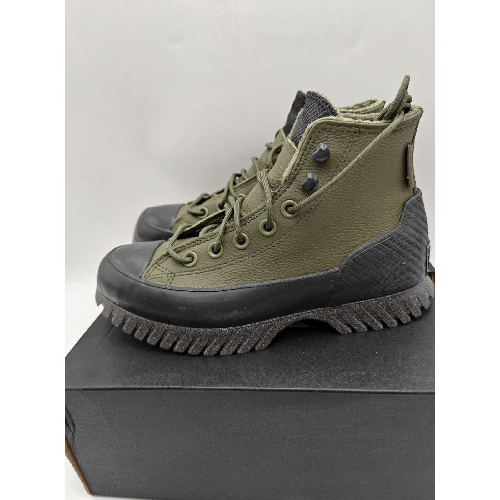 Converse Converse CTAS Lugged 2.0 CC Boots Mens Size 3.5 Green Leather Waterproof Winter Snow Boot Size US 5 / EU 37 - 3 Thumbnail