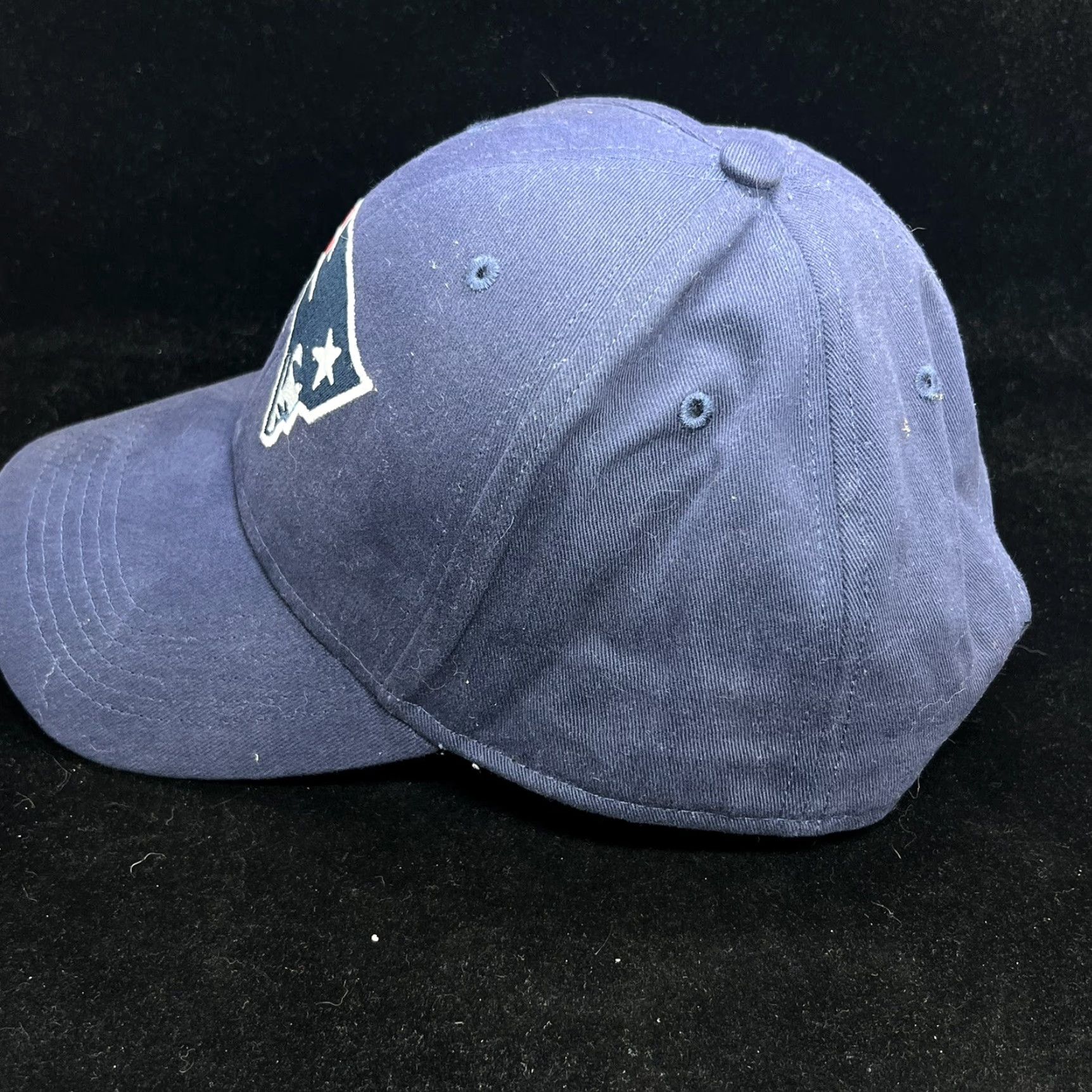 NFL NFL Team New England Patriots Blue Logo Adjustable One Size Hat Baseball Cap Size ONE SIZE - 3 Thumbnail